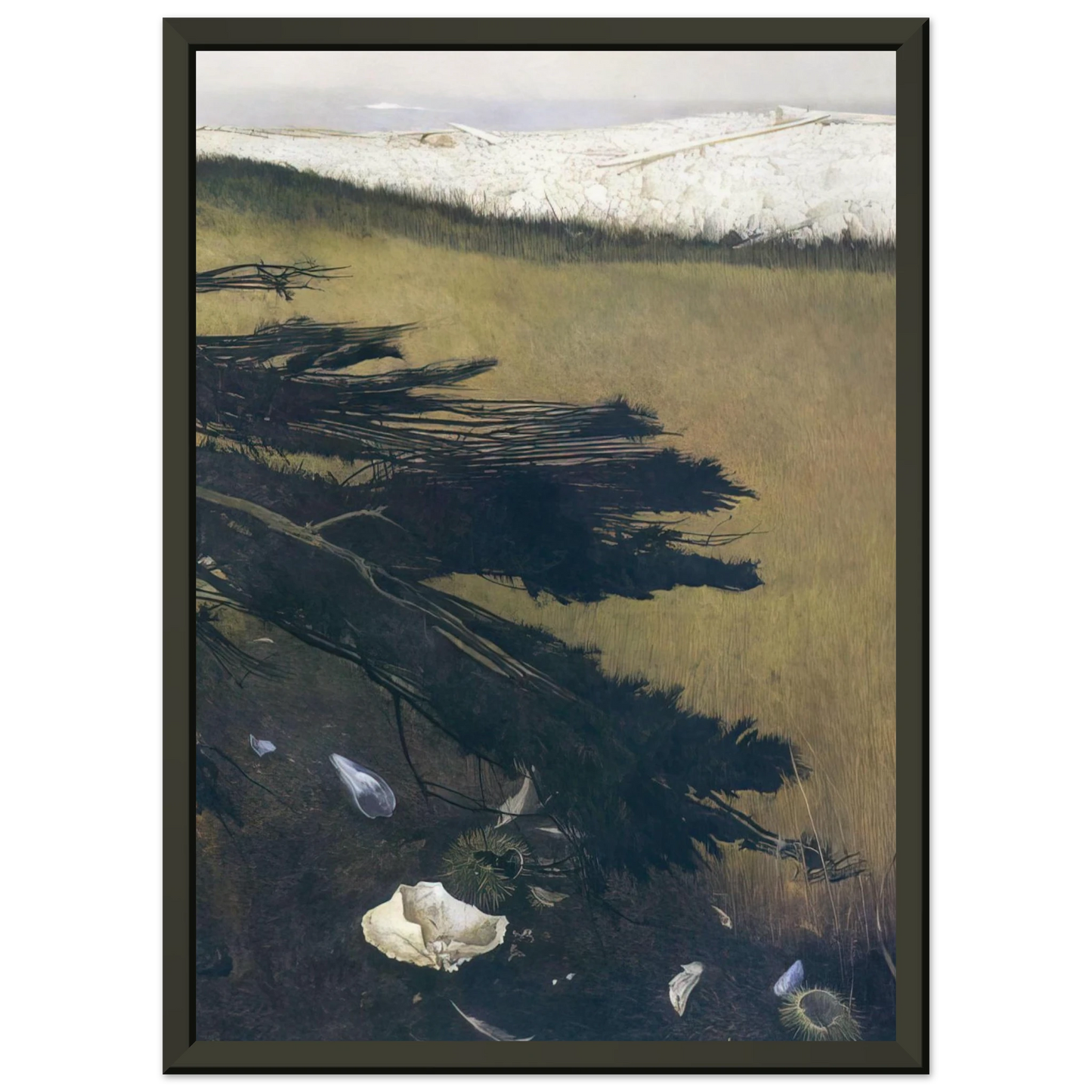 Andrew Wyeth NOT DETECTED 47 Framed Art Print - Aluminum Frame - 70x100 cm / 28x40 inches