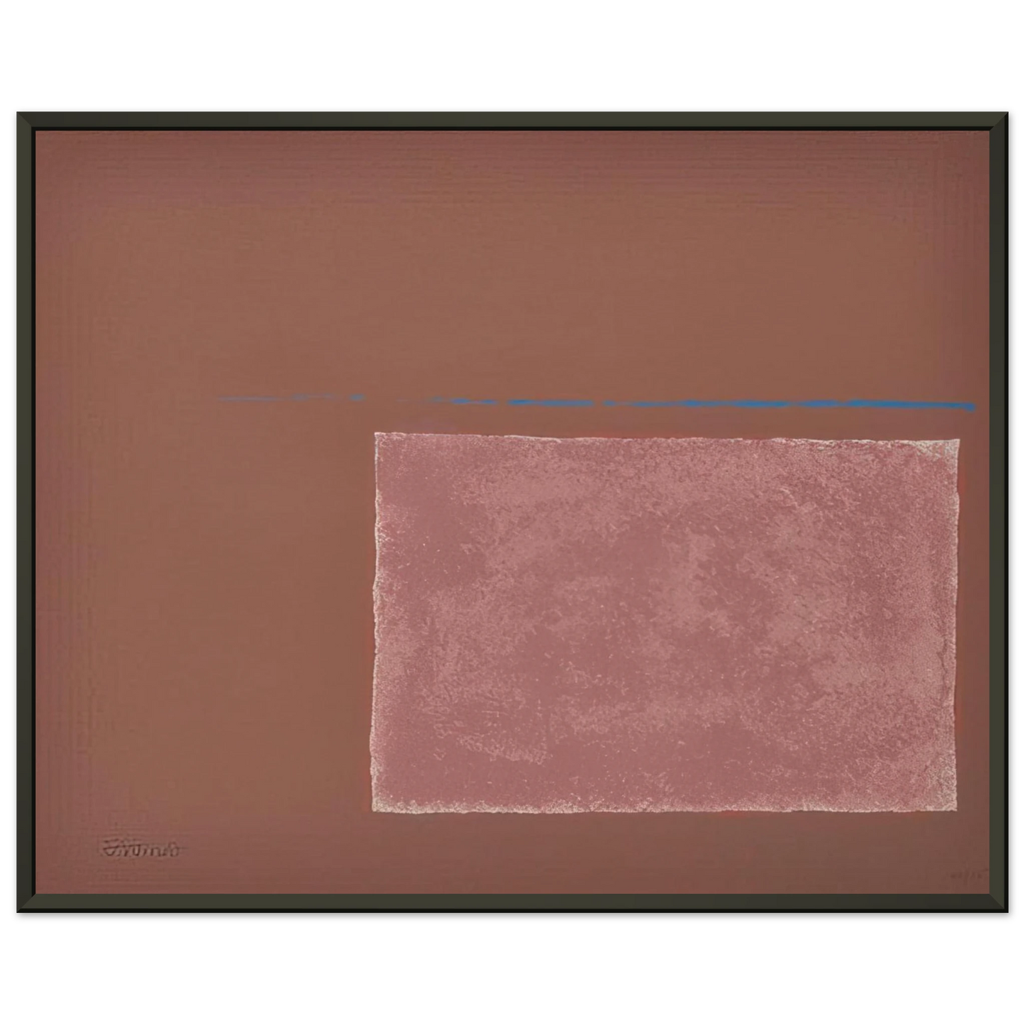 Theodoros Stamos Spartan Sun Box I Color Field Painting Framed Art Print - Aluminum Frame - 60x80 cm / 24x32 inches