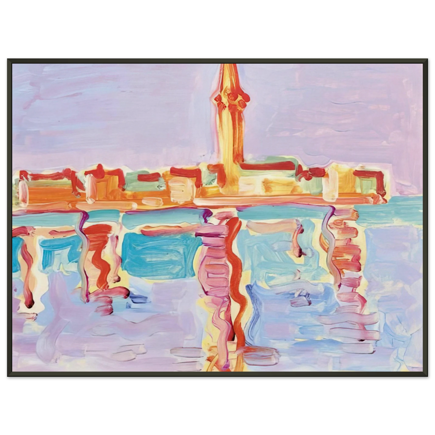 Charles Lapicque Untitled 1955 Framed Art Print - Aluminum Frame - 40x50 cm / 16x20 inches