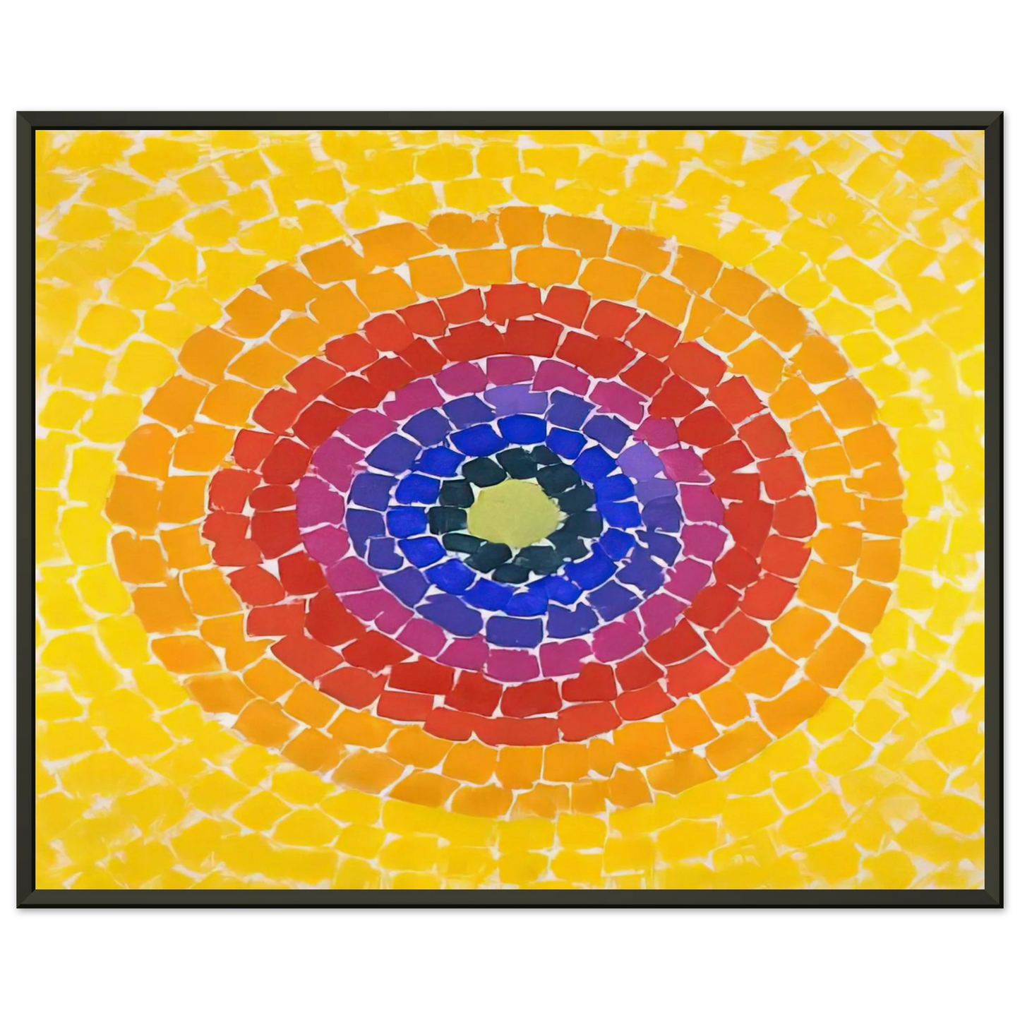 Alma Woodsey Thomas RESSURECTION 1966 Framed Art Print - Aluminum Frame - 40x50 cm / 16x20 inches