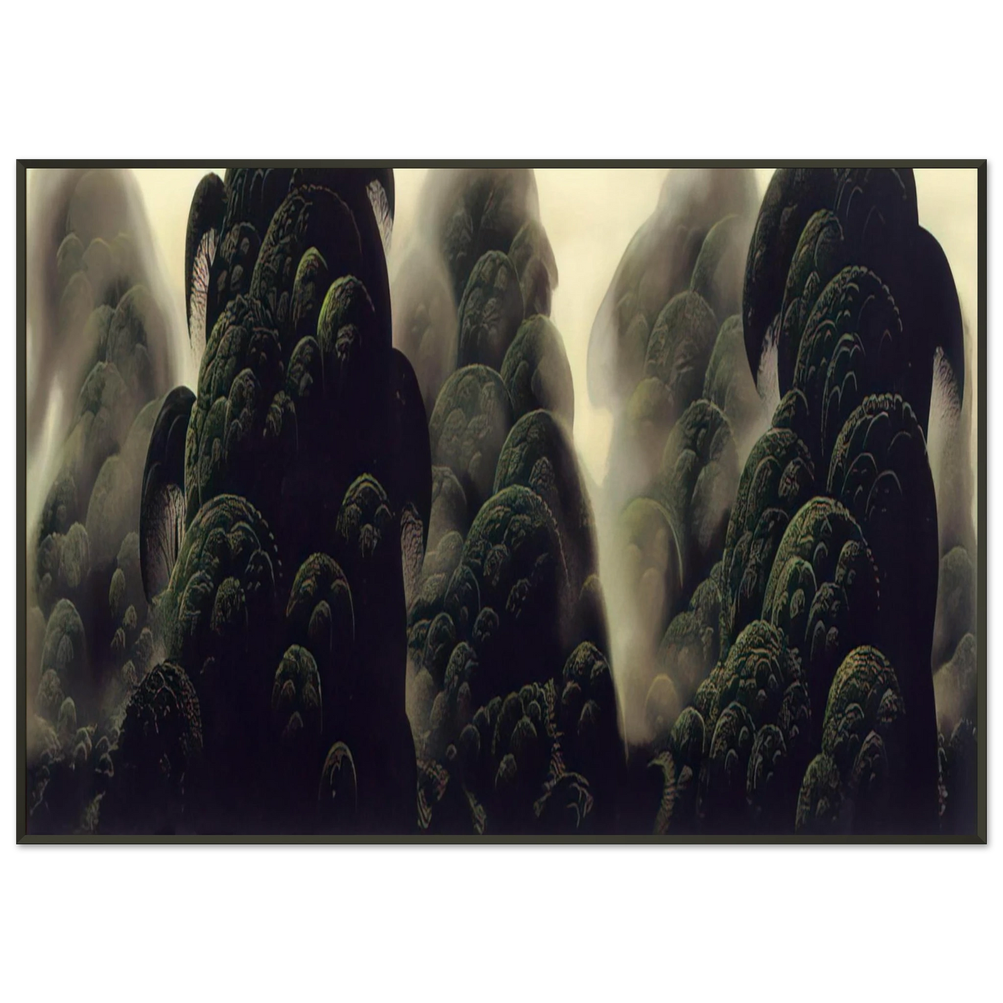 Eyvind Earle Spirit Grove Framed Art Print - Aluminum Frame - 21x29.7 cm / 8x12"