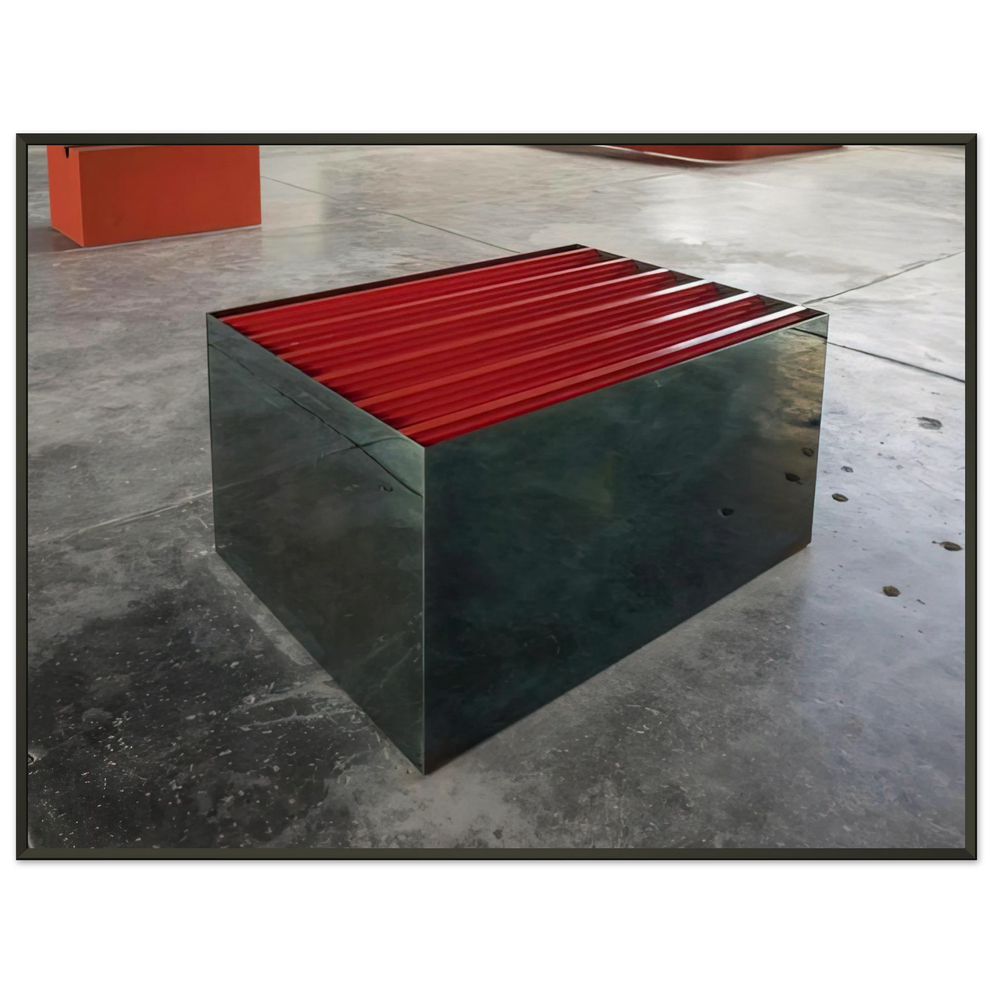 Donald Judd Untitled The Block 1965 Framed Art Print - Aluminum Frame - 60x80 cm / 24x32 inches