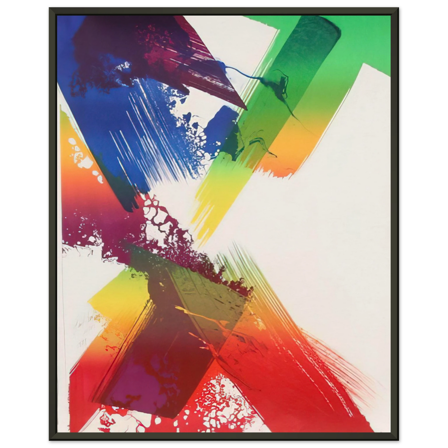 Paul Jenkins  Untitled  1983 Framed Art Print  - Aluminum Frame - 60x80 cm / 24x32 inches