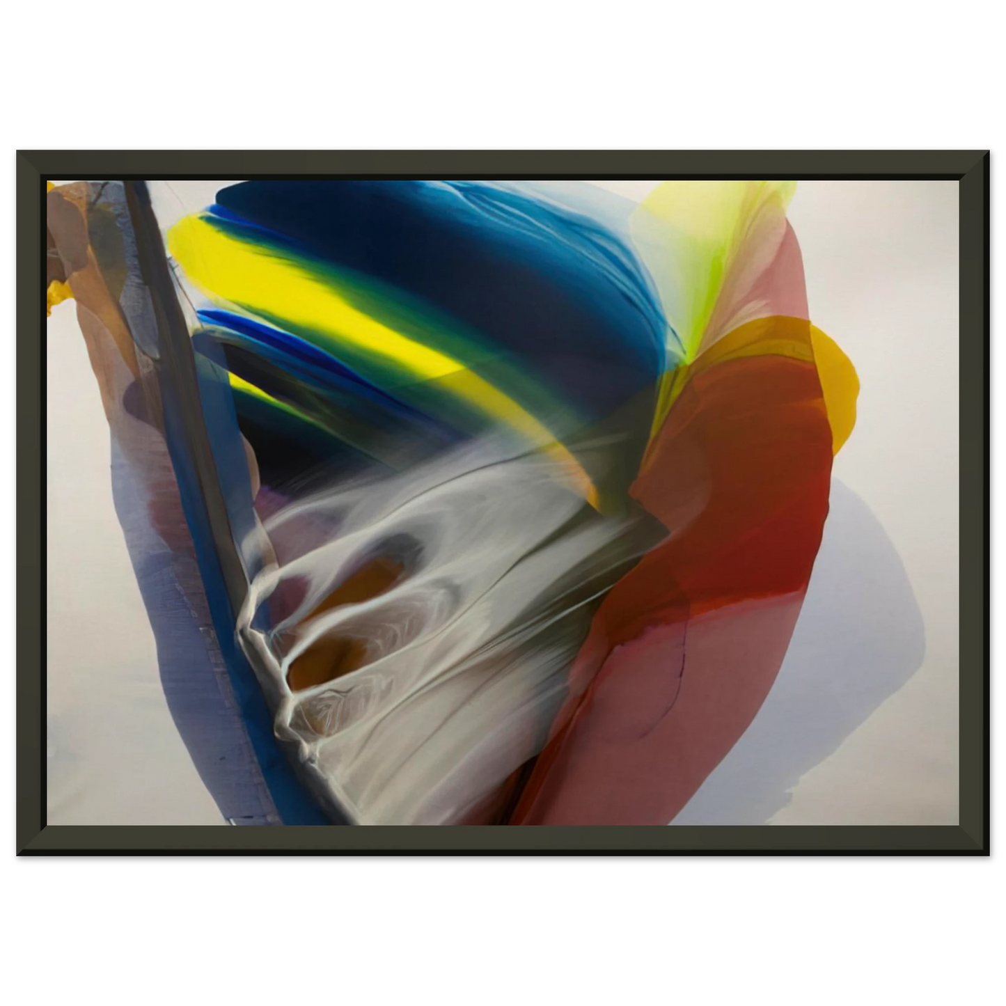 Paul Jenkins  Wanderland Express  1976 Framed Art Print  - Aluminum Frame - 40x50 cm / 16x20 inches