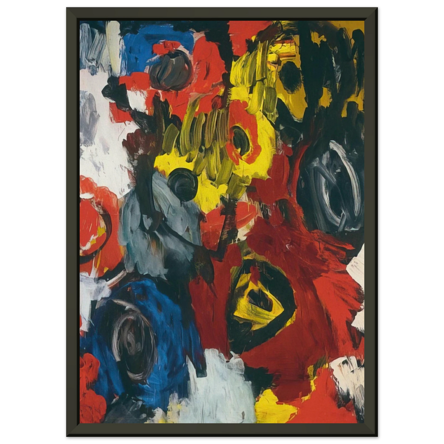 Ernst Wilhelm Nay Furioso 1963 Framed Art Print - Aluminum Frame - 60x80 cm / 24x32 inches