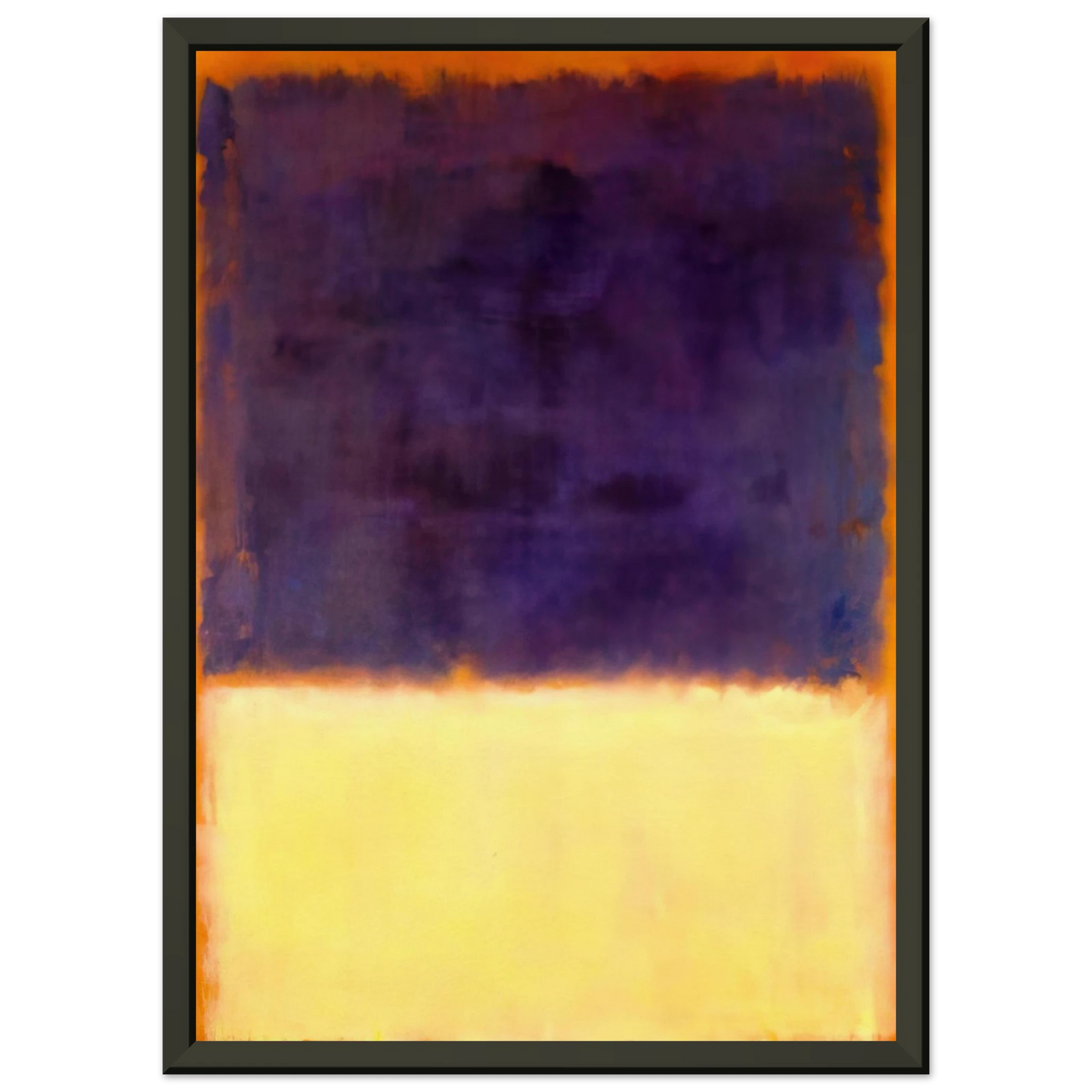 Mark Rothko Red Orange Tan and Purple 1954 Framed Art Print - Aluminum Frame - 60x80 cm / 24x32 inches