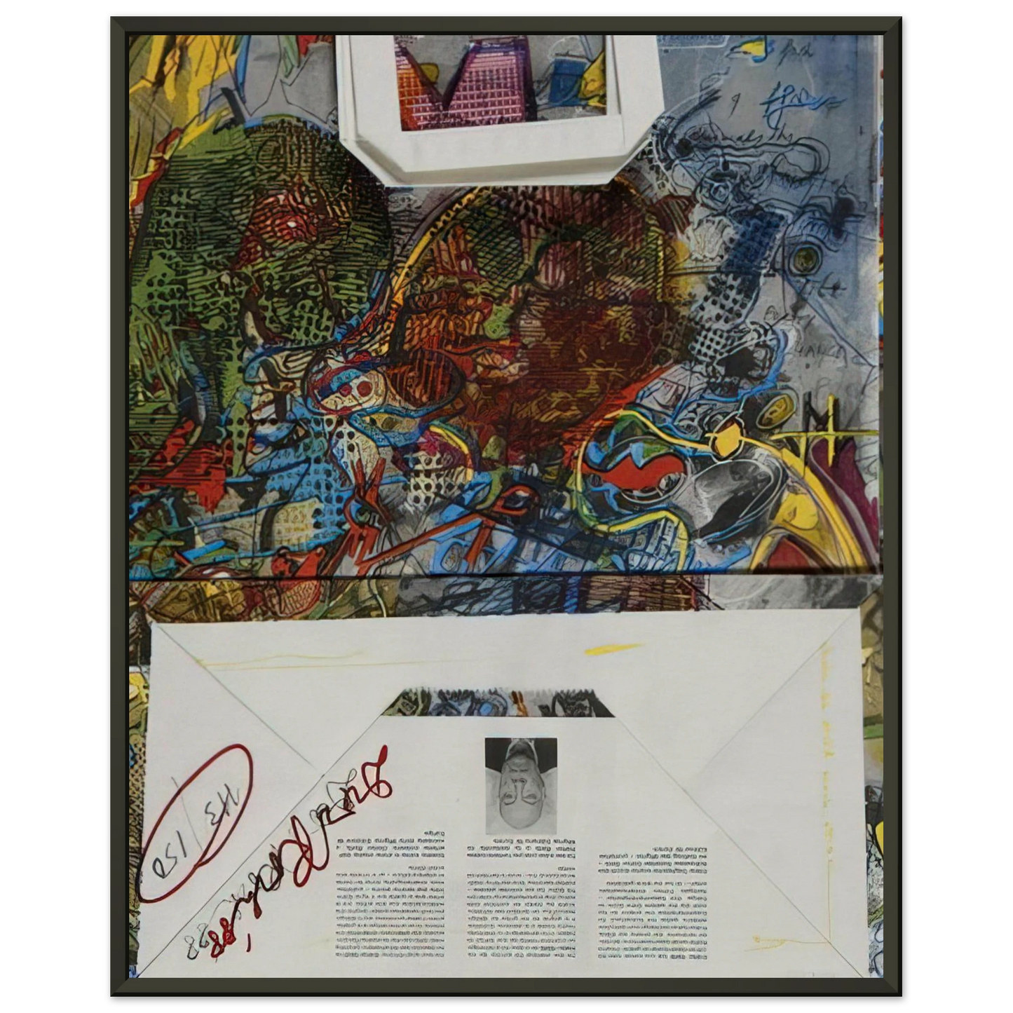 Dieter Roth Untitled Migros 1988 Framed Art Print - Aluminum Frame - 40x50 cm / 16x20 inches