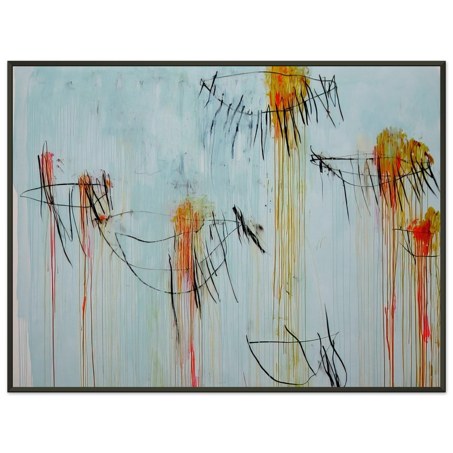 Cy Twombly Lepanto Part II Framed Art Print - Aluminum Frame - 70x100 cm / 28x40 inches