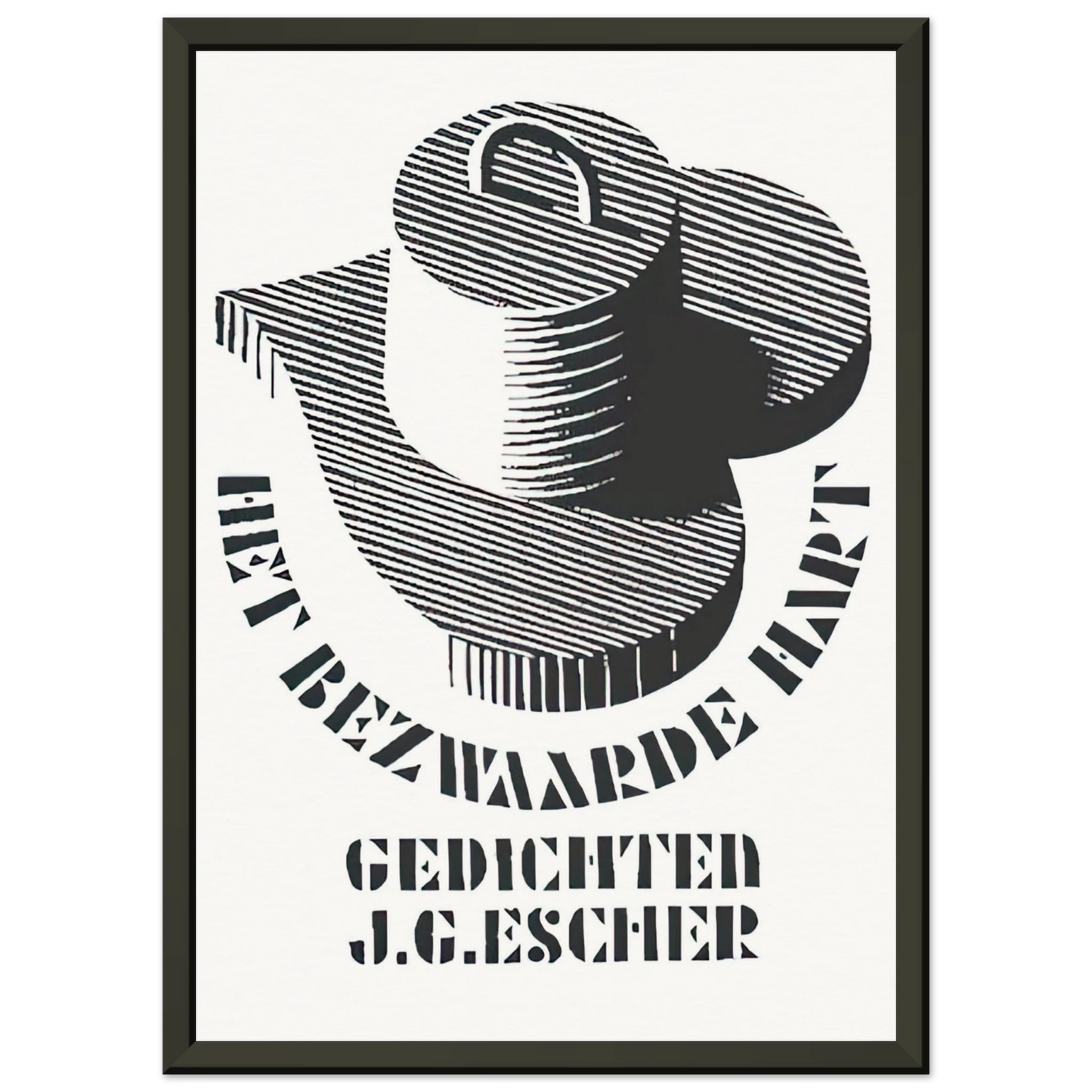 MC Escher  ESCHER 26 Framed Art Print  - Aluminum Frame - 70x100 cm / 28x40 inches