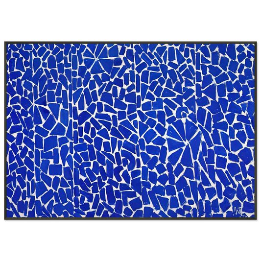 Alma Woodsey Thomas  ELYSIAN FIELDS 1973 Framed Art Print  - Aluminum Frame - 21x29.7 cm / 8x12"