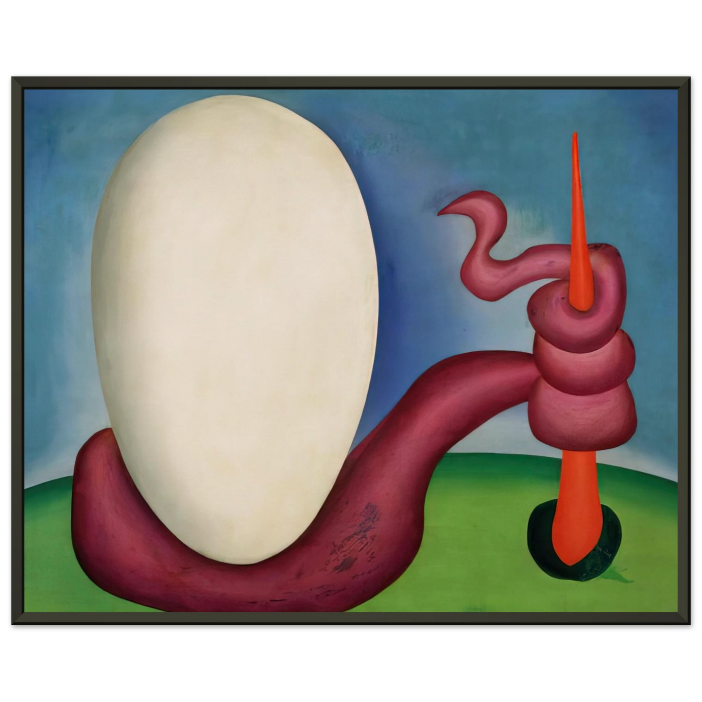 Tarsila do Amaral The Egg Framed Art Print - Aluminum Frame - 70x100 cm / 28x40 inches