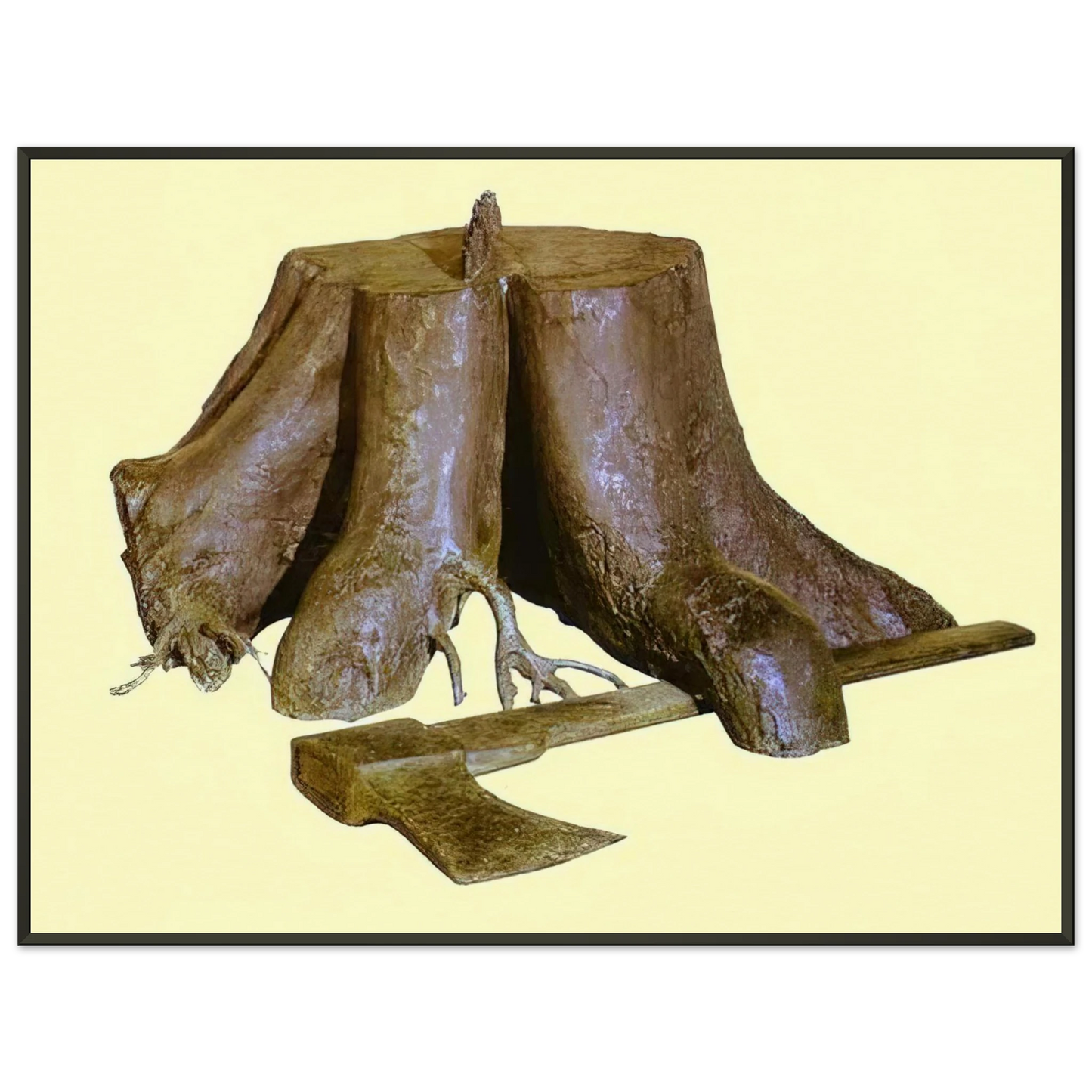 Rene Magritte THE LABOURS OF ALEXANDER 1967 Framed Art Print - Aluminum Frame - 40x50 cm / 16x20 inches