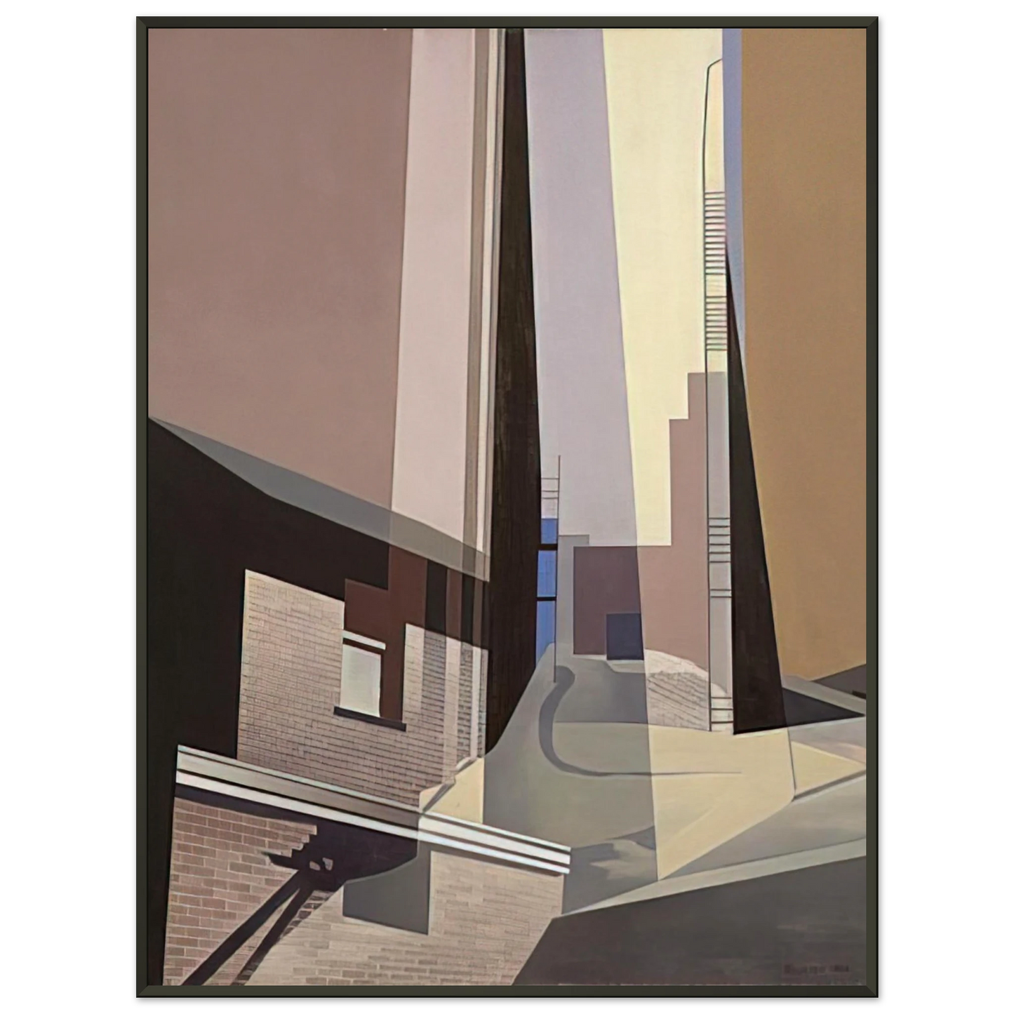 Charles Sheeler New England Irrelevancies 1953 Framed Art Print - Aluminum Frame - 60x80 cm / 24x32 inches