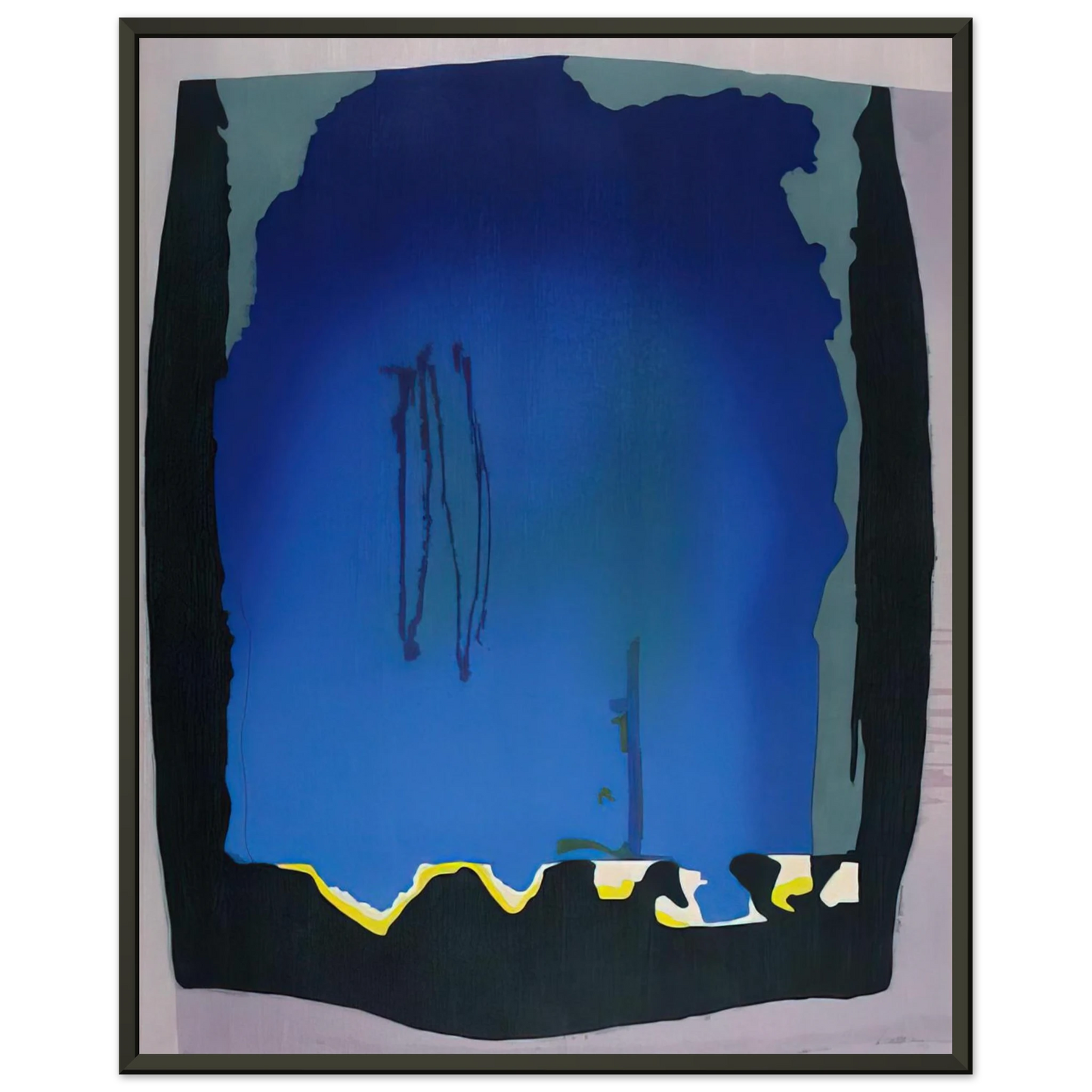 Helen Frankenthaler Freefall 1992 Framed Art Print - Aluminum Frame - 70x100 cm / 28x40 inches