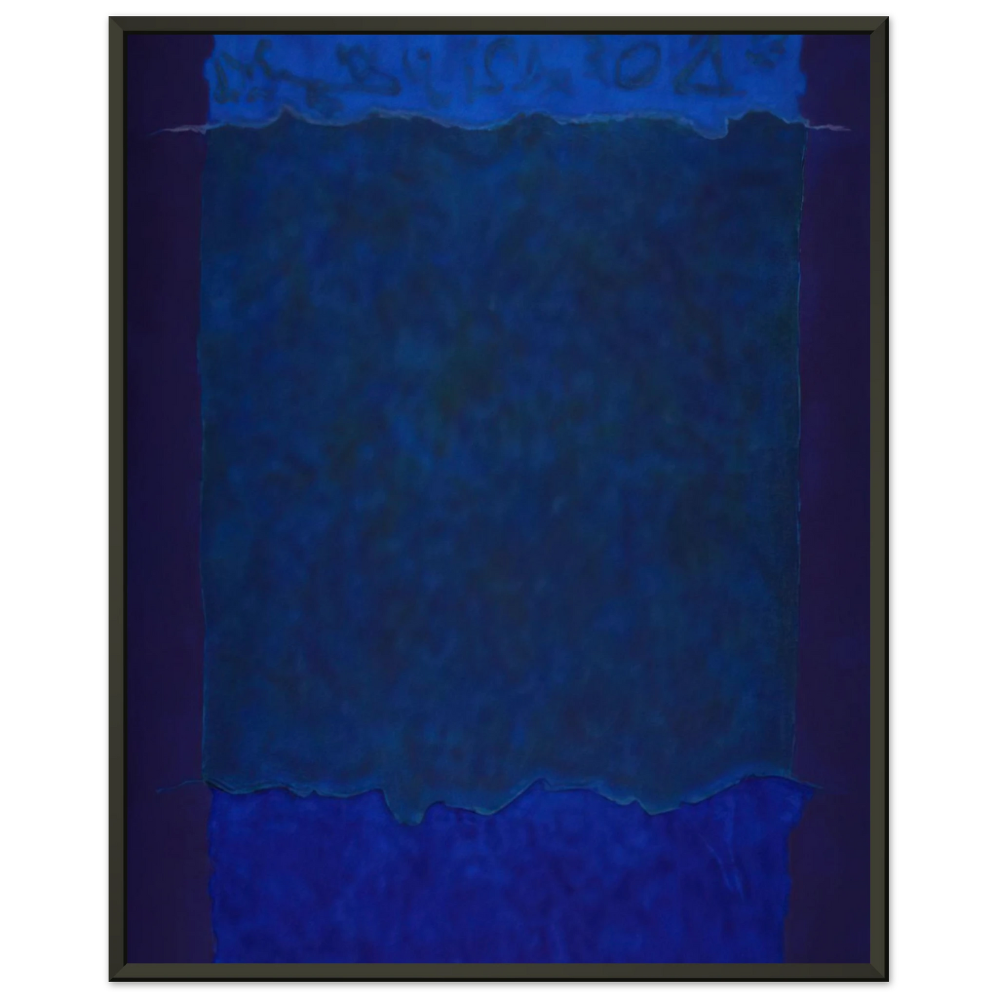 Theodoros Stamos Infinity Fields Lefkada Series 1980 Framed Art Print - Aluminum Frame - 70x100 cm / 28x40 inches