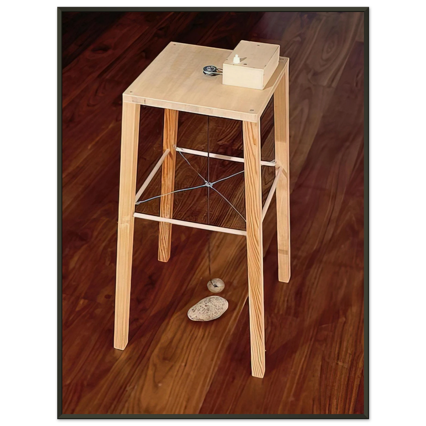 Sigmar Polke APPARATUS WHEREBY ONE POTATO CAN ORBIT ANOTHER 1969 Framed Art Print - Aluminum Frame - 40x50 cm / 16x20 inches