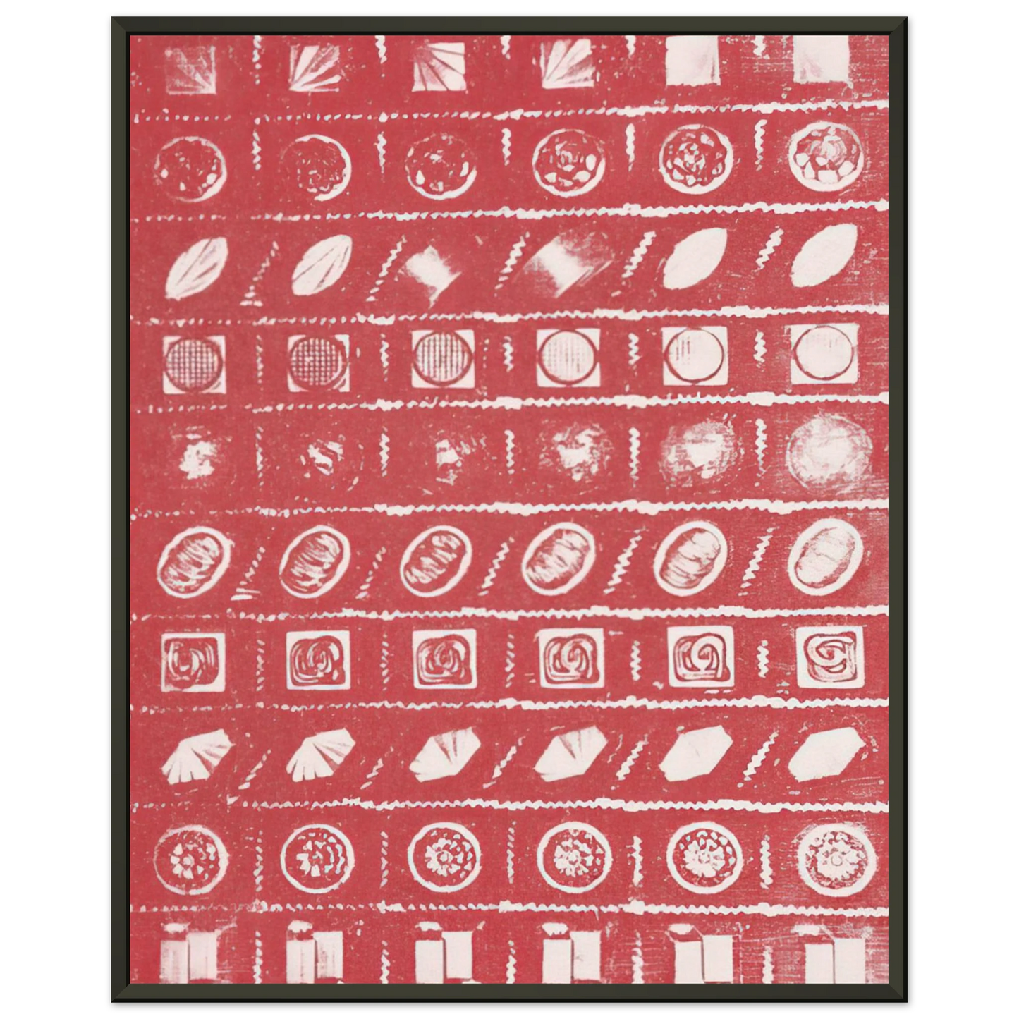 Andy Warhol Candy Box Framed Art Print - Aluminum Frame - 70x100 cm / 28x40 inches