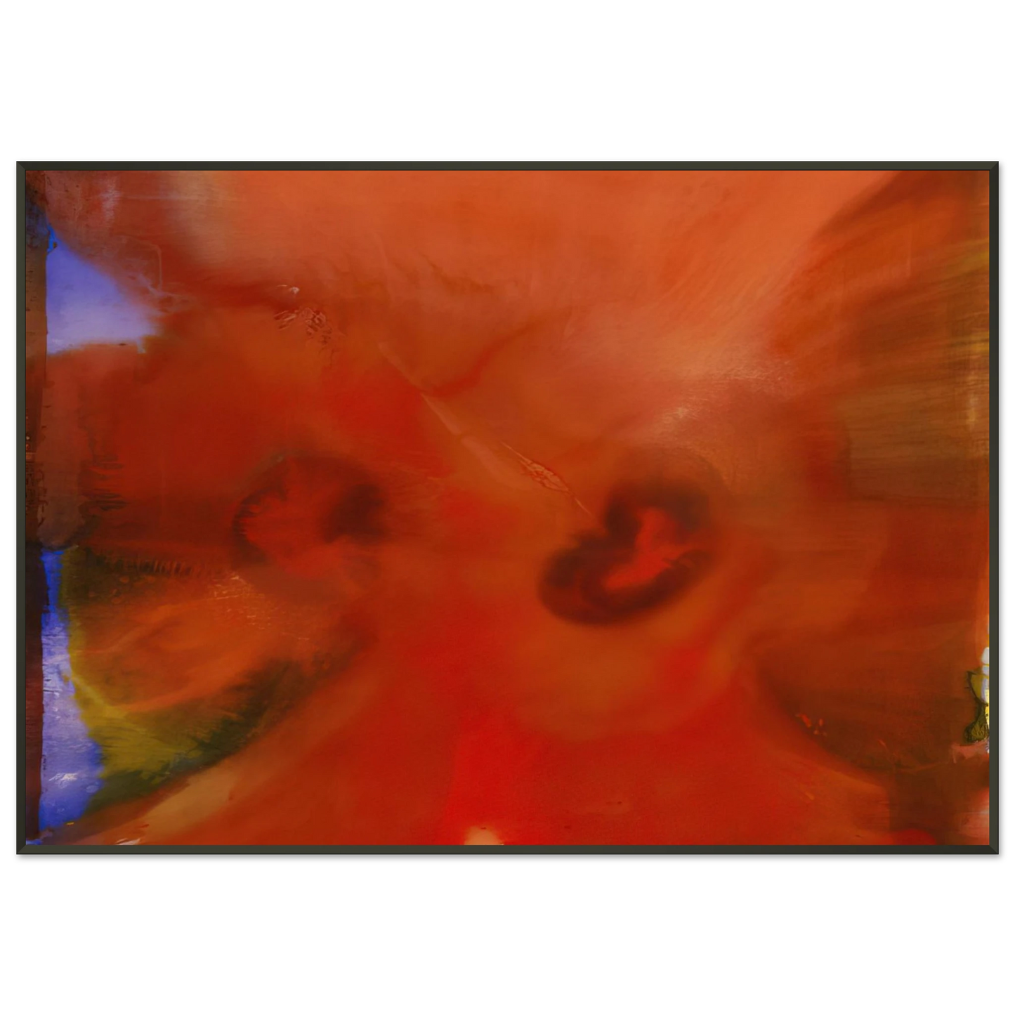 Sam Gilliam Red Petals Framed Art Print - Aluminum Frame - 21x29.7 cm / 8x12"