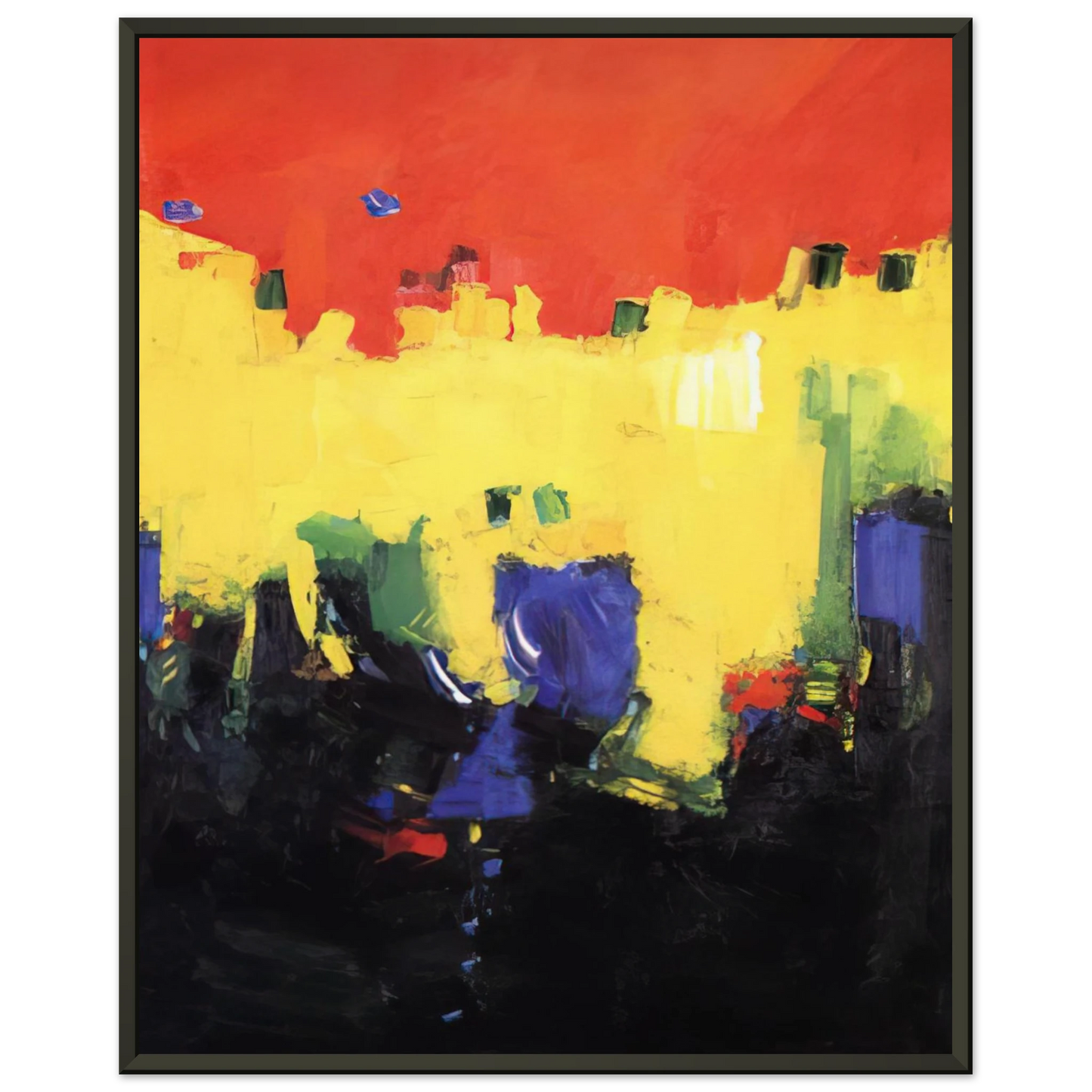 Hans Hofmann Above Deep Waters Framed Art Print - Aluminum Frame - 70x100 cm / 28x40 inches