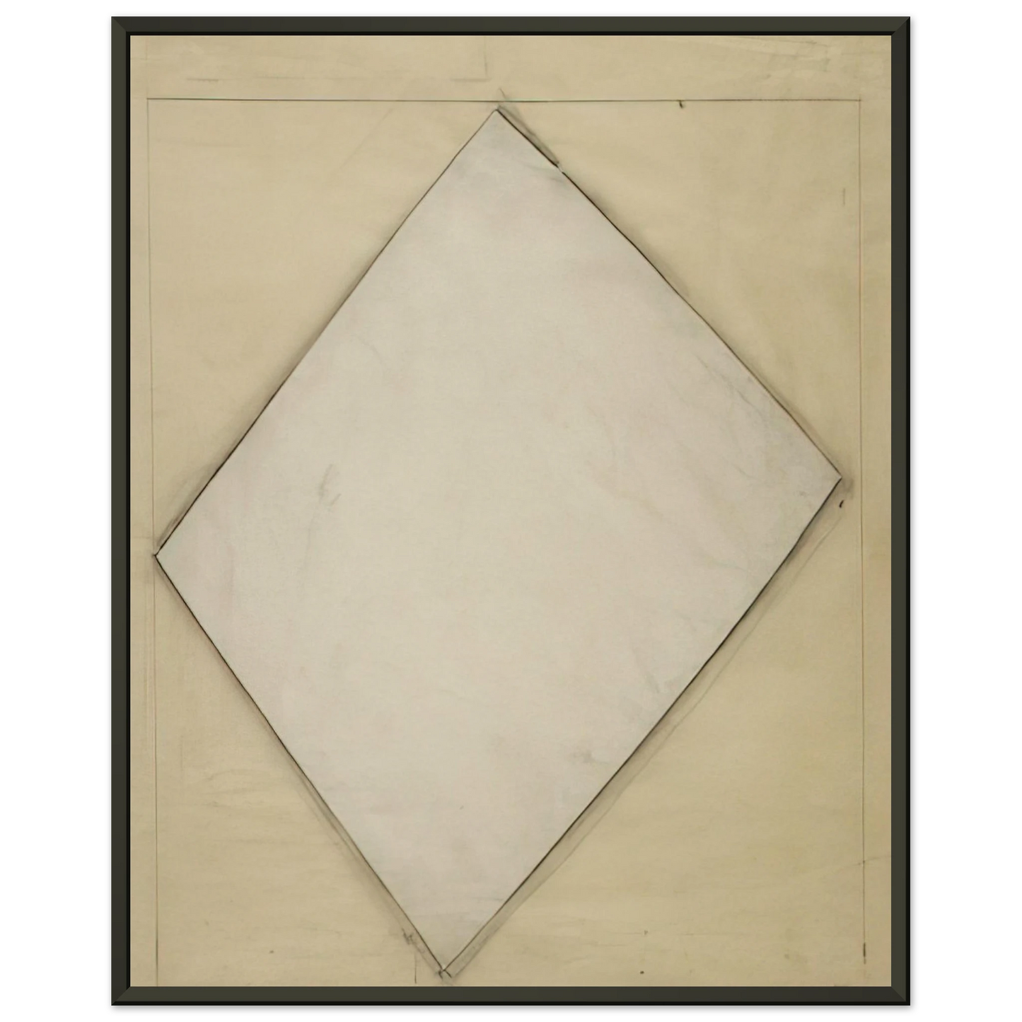 Ellsworth Kelly Study for White Sculpture Framed Art Print - Aluminum Frame - 70x100 cm / 28x40 inches
