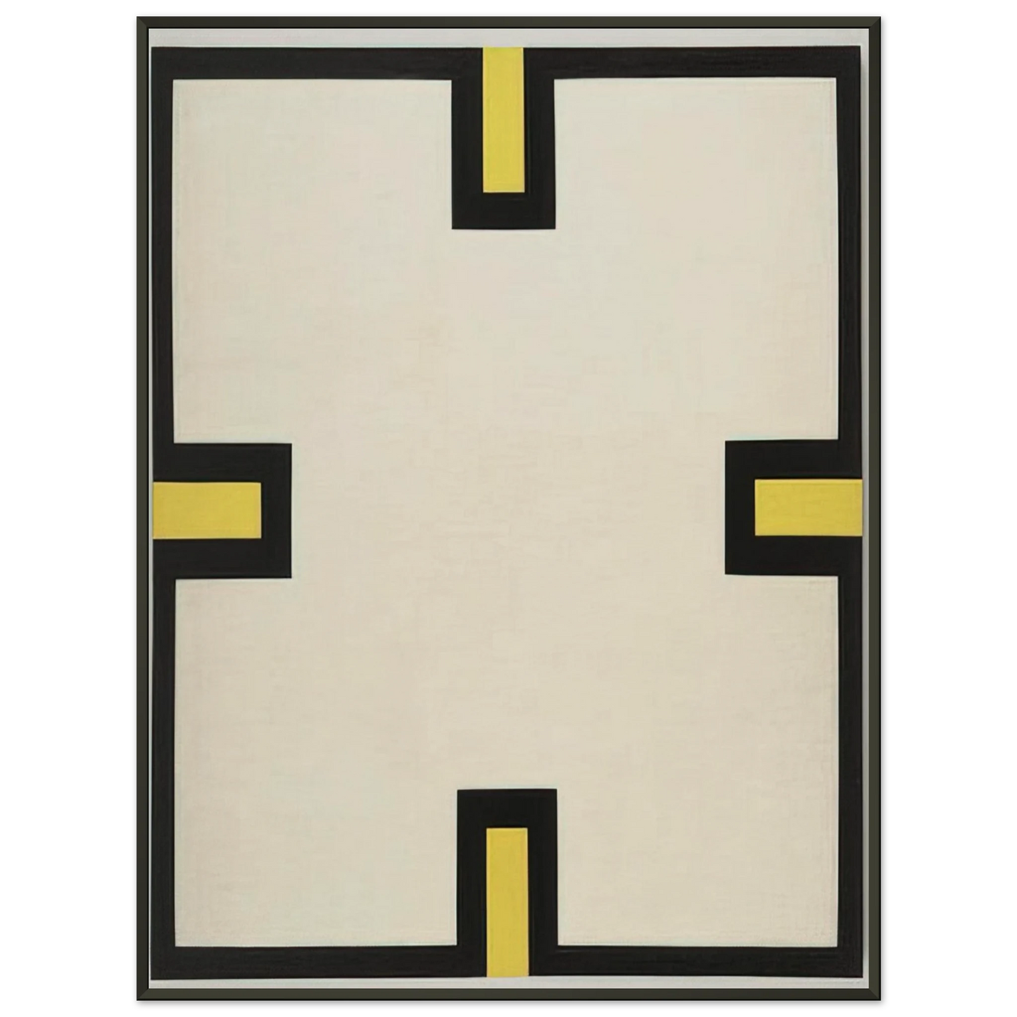 Al Held Maltese Cross Framed Art Print - Aluminum Frame - 60x80 cm / 24x32 inches
