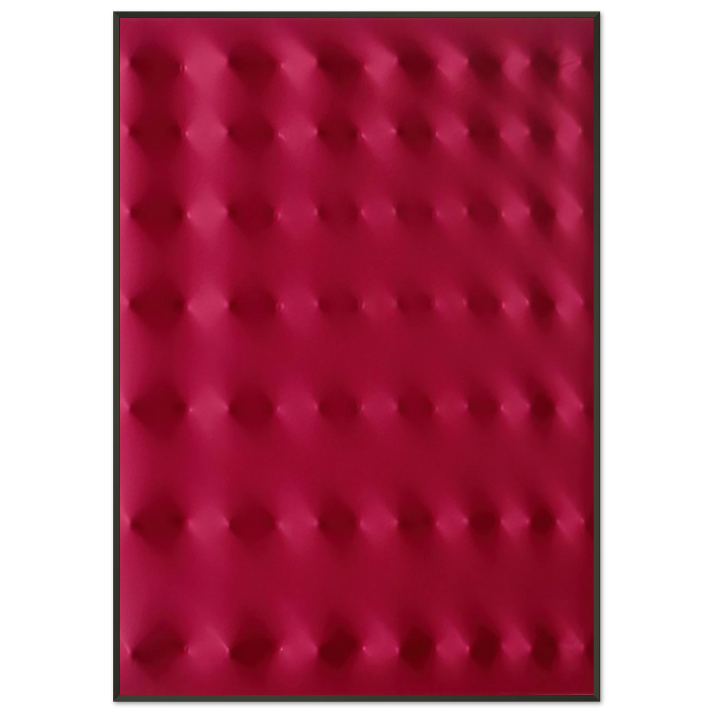 Enrico Castellani Superficie rossa 2006 Framed Art Print - Aluminum Frame - 21x29.7 cm / 8x12"