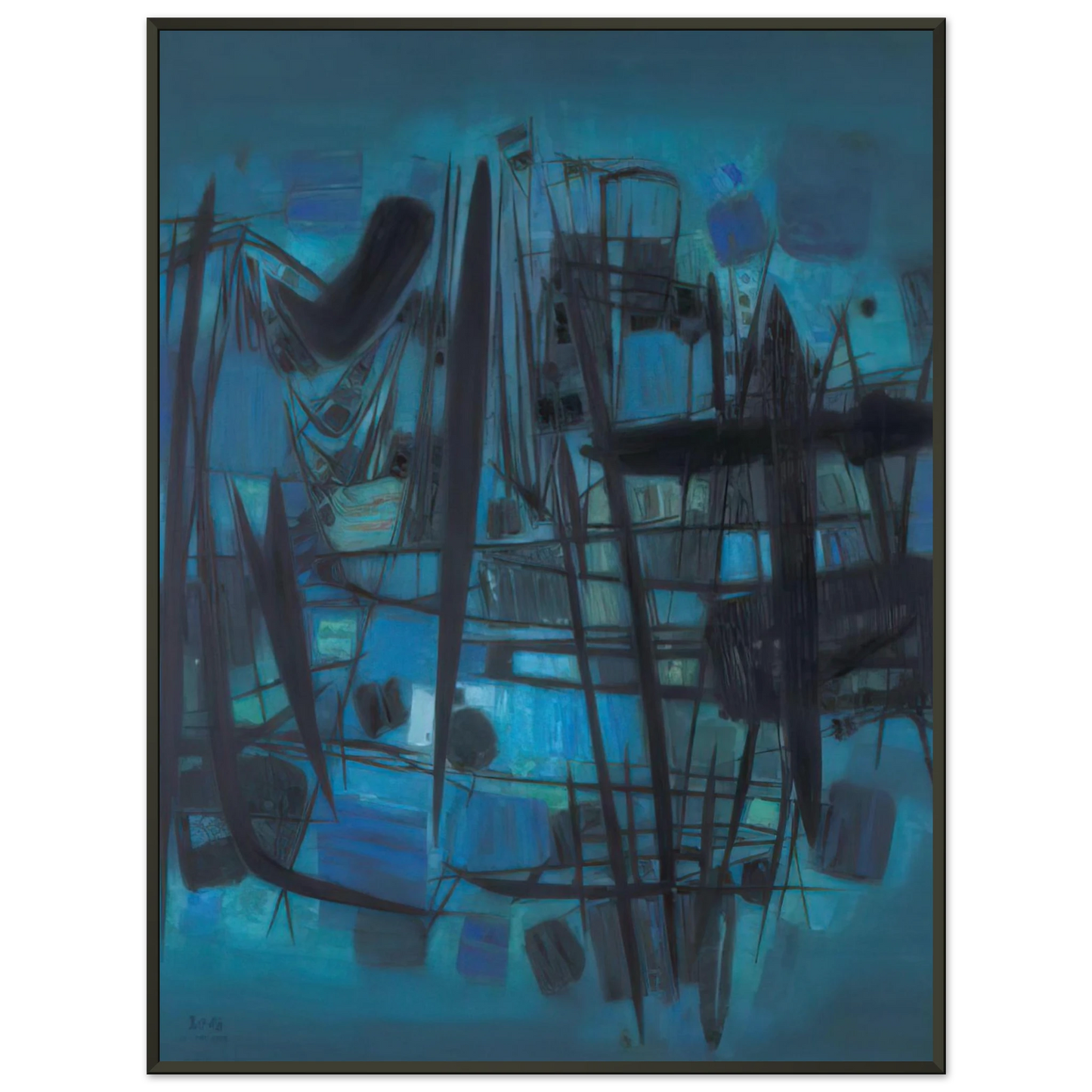 Chu teh Chun MILLE VIES SE CACHENT DANS LE BOIS Framed Art Print - Aluminum Frame - 40x50 cm / 16x20 inches