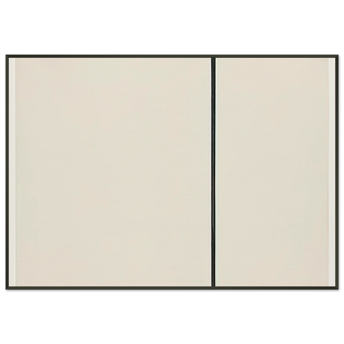 Ellsworth Kelly Vertical Line from the series Line Form Color Framed Art Print - Aluminum Frame - 21x29.7 cm / 8x12"