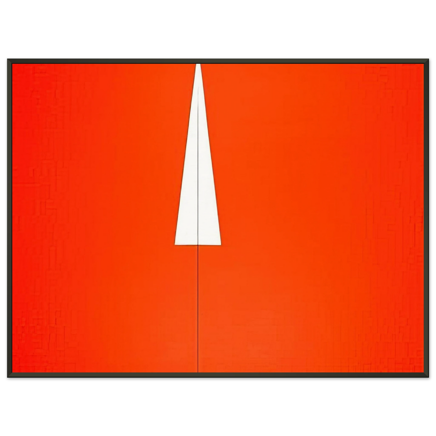 Carmen Herrera Red with White Triangle 1961 Framed Art Print - Aluminum Frame - 70x100 cm / 28x40 inches