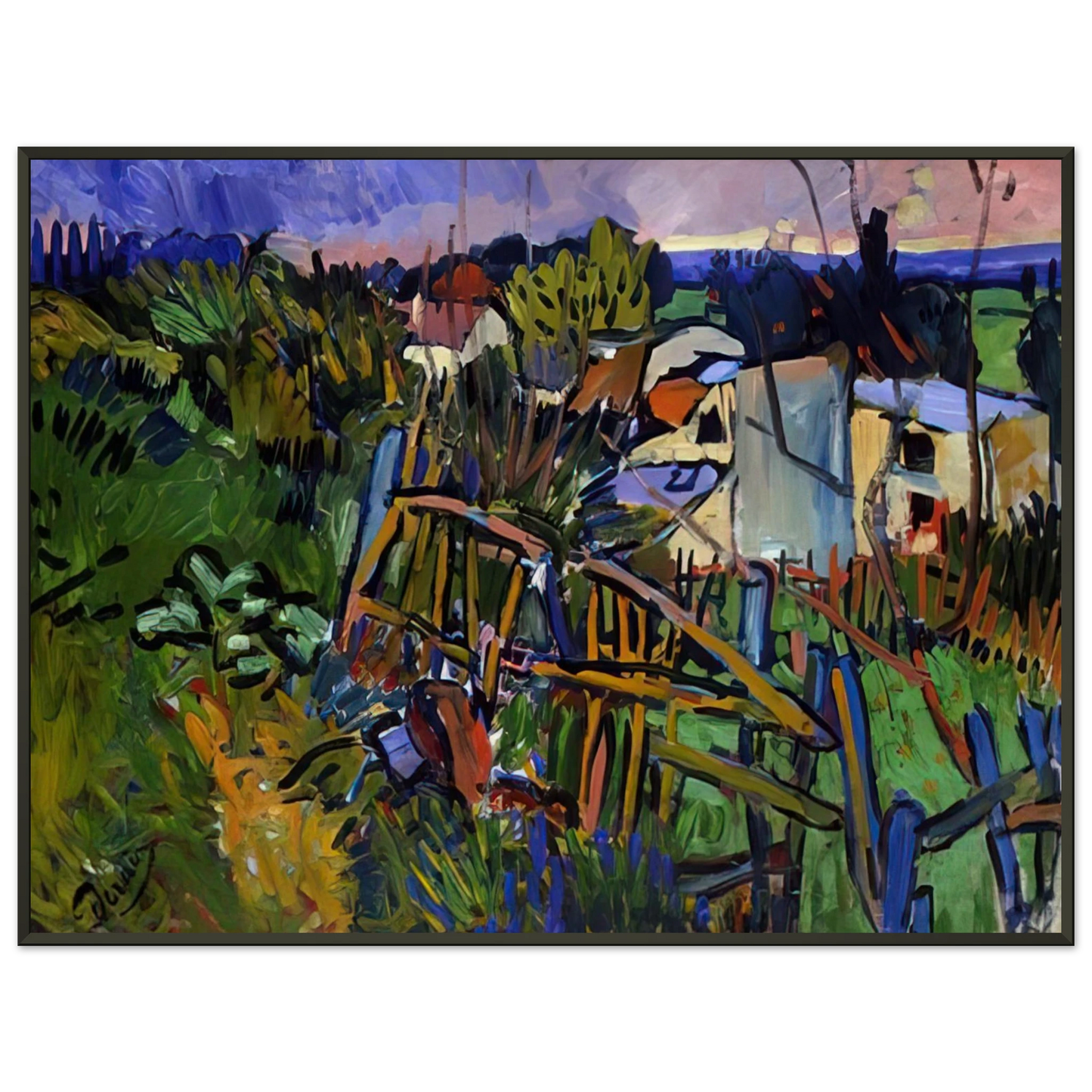 Andre Derain LANDSCAPE 1906 Framed Art Print - Aluminum Frame - 60x80 cm / 24x32 inches