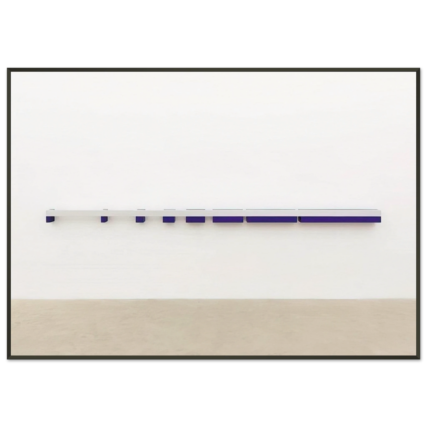 Donald Judd Untitled 1970 Framed Art Print - Aluminum Frame - 21x29.7 cm / 8x12"