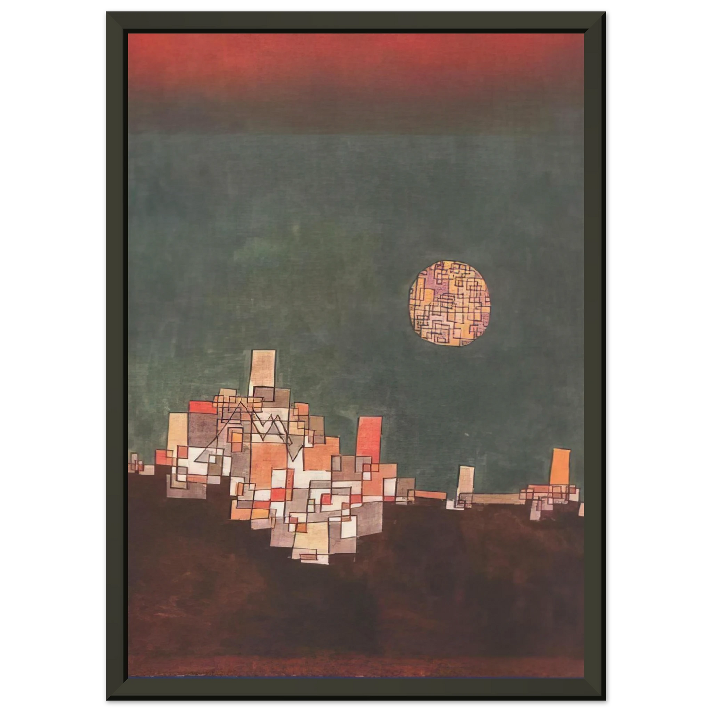 Paul Klee CHOSEN SITE 1940 Framed Art Print - Aluminum Frame - 70x100 cm / 28x40 inches