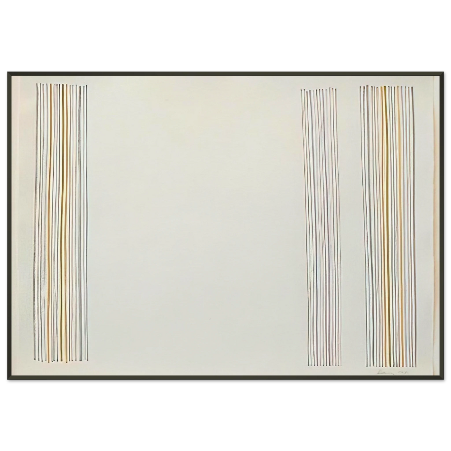 Gene Davis Untitled 1981 Framed Art Print - Aluminum Frame - 21x29.7 cm / 8x12"