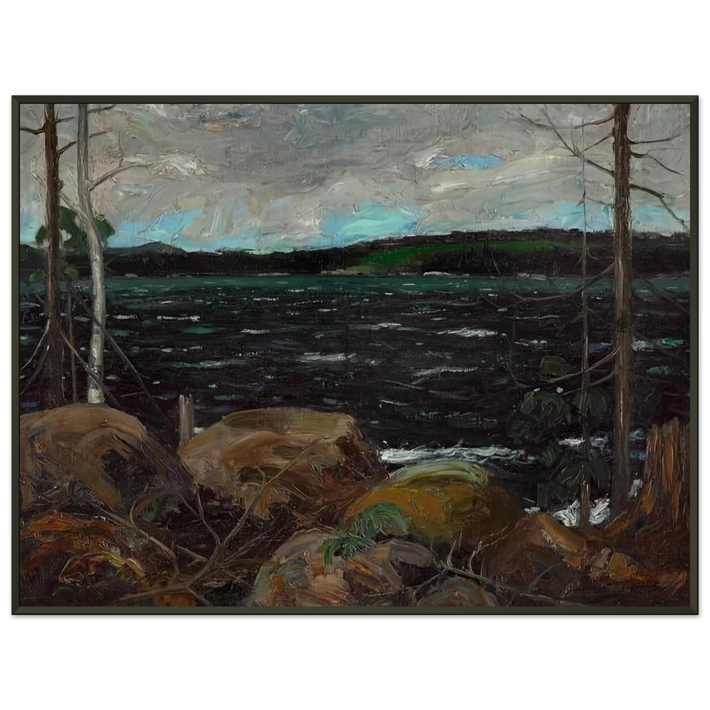 Tom Thomson NORTHERN LAKE 1913 Framed Art Print - Aluminum Frame - 60x80 cm / 24x32 inches