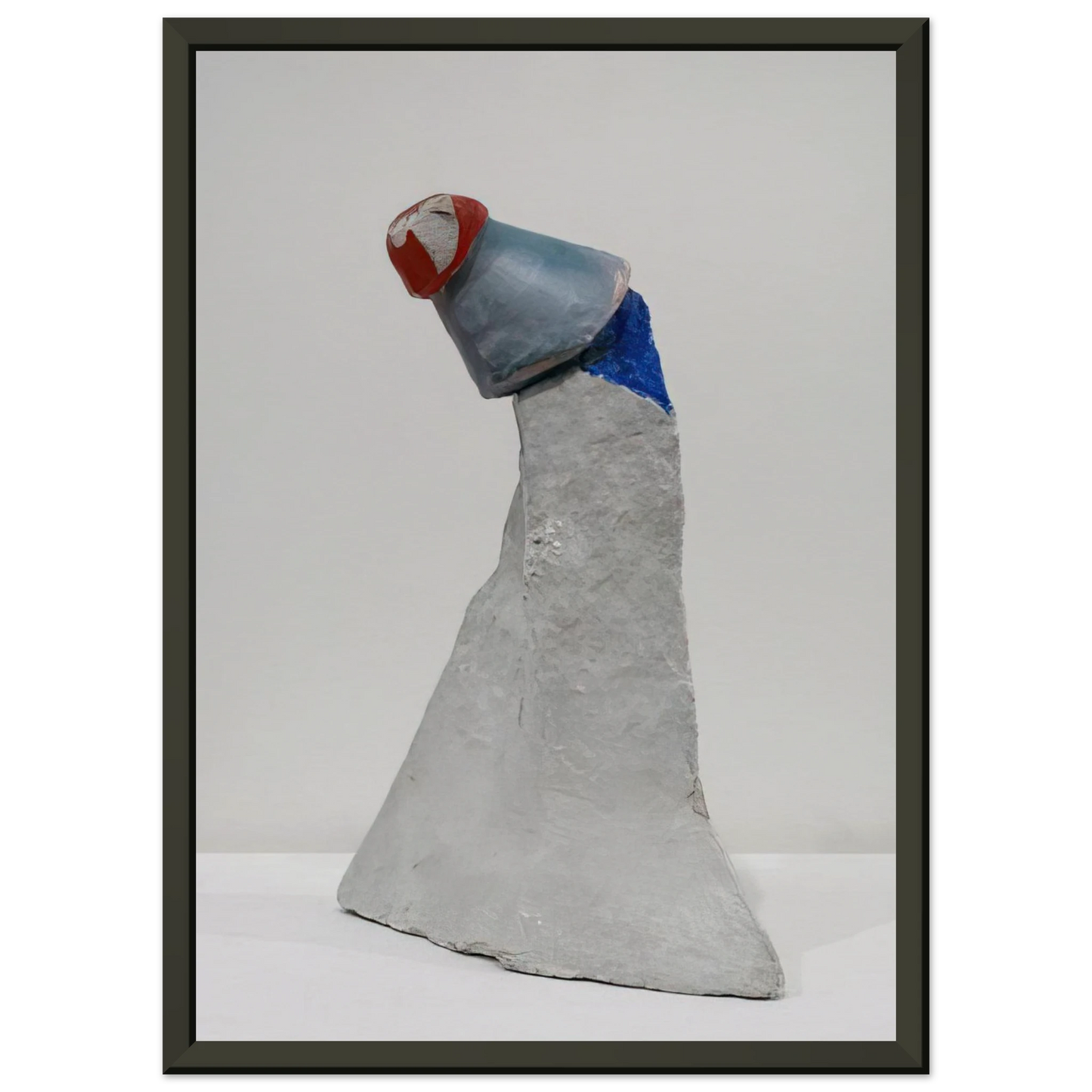 Kurt Schwitters THE CLOWN 1947 Framed Art Print - Aluminum Frame - 70x100 cm / 28x40 inches