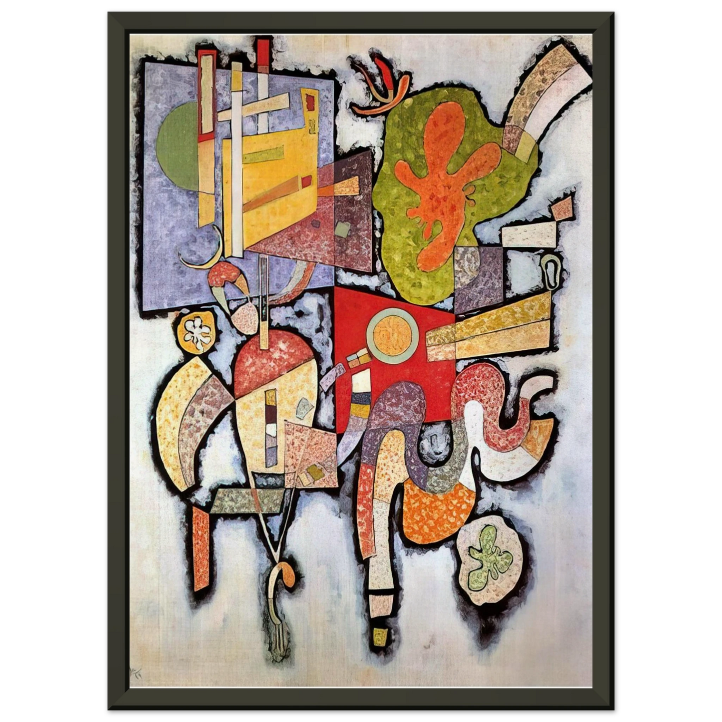 Wassily Kandinsky  COMPLEX SIMPLE 1939 Framed Art Print  - Aluminum Frame - 60x80 cm / 24x32 inches