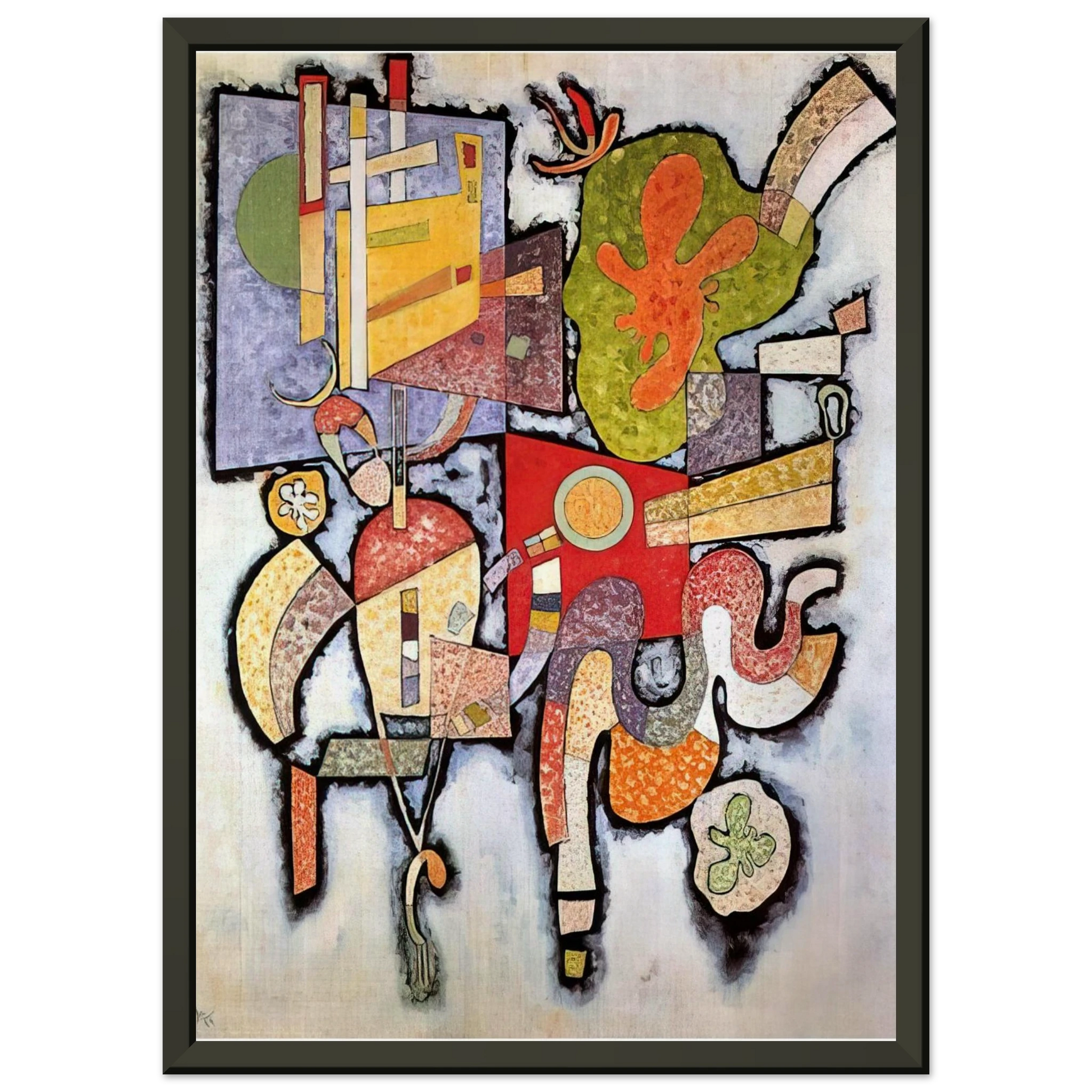 Wassily Kandinsky  COMPLEX SIMPLE 1939 Framed Art Print  - Aluminum Frame - 60x80 cm / 24x32 inches