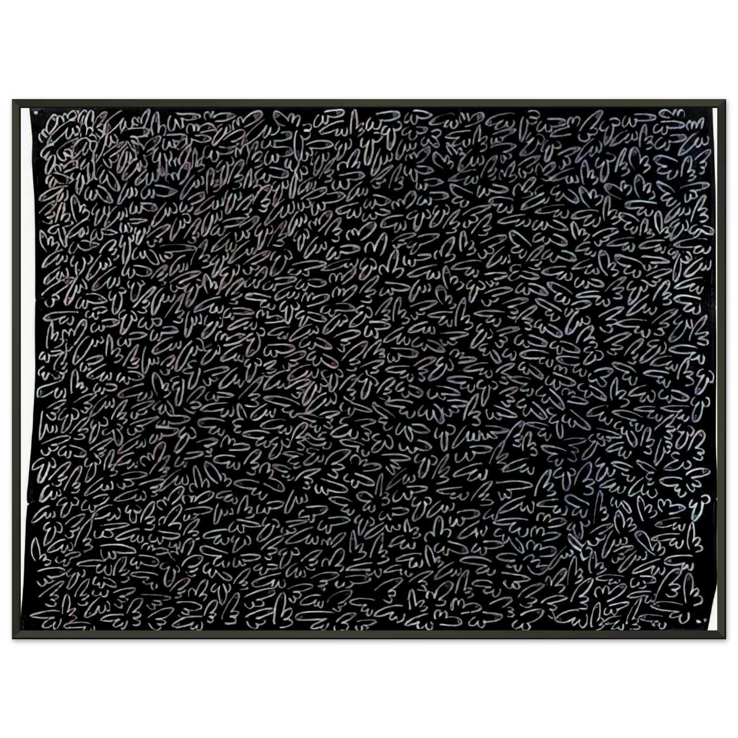 Keith Haring UNTITLED 1979 0 Framed Art Print - Aluminum Frame - 70x100 cm / 28x40 inches