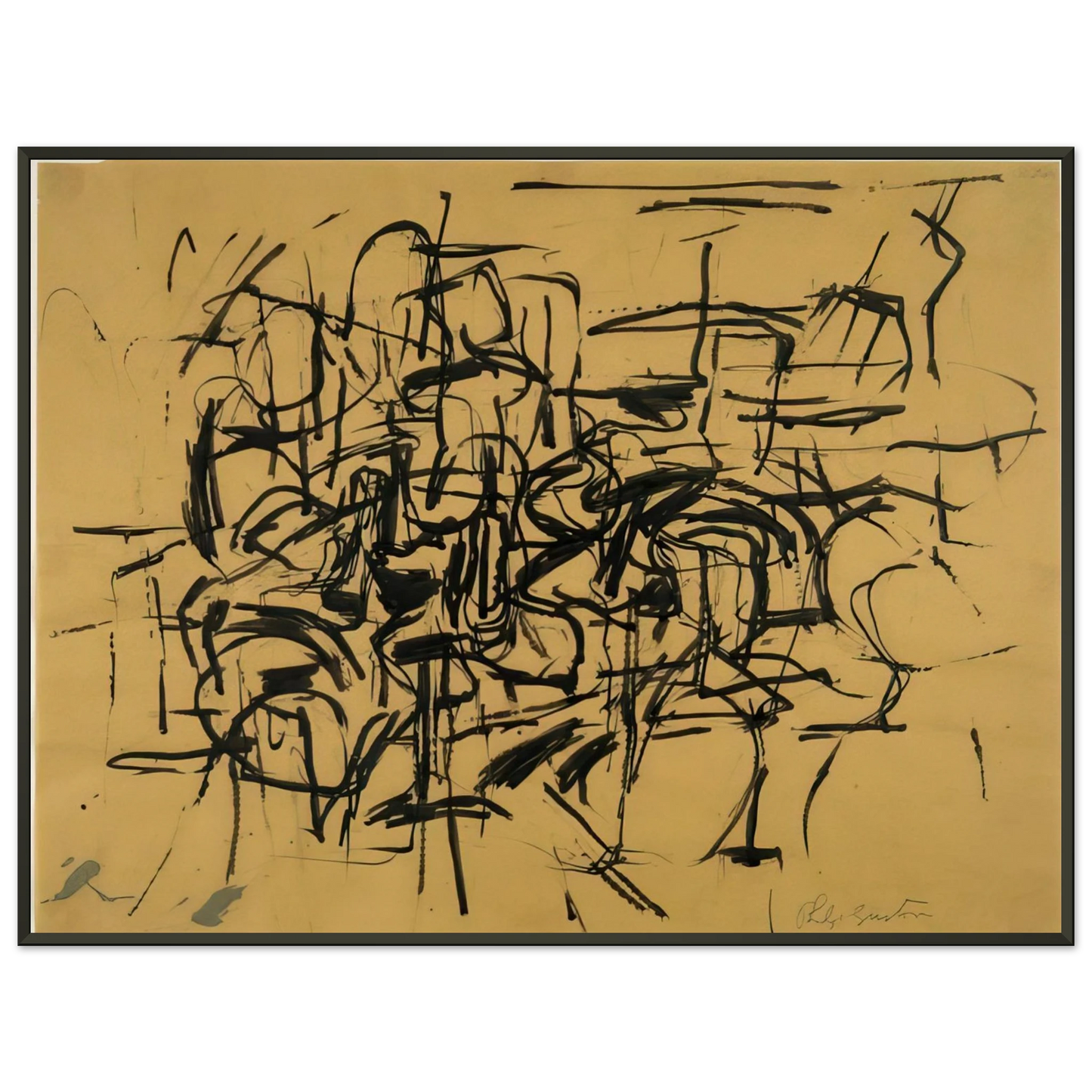 Philip Guston UNTITLED 3 Framed Art Print - Aluminum Frame - 70x100 cm / 28x40 inches
