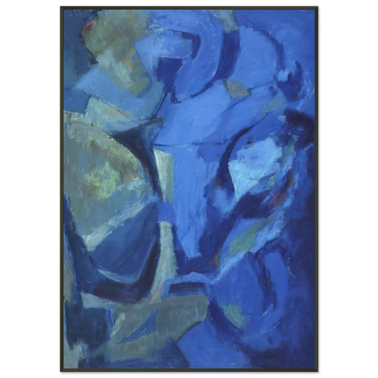 Alma Woodsey Thomas  THE STORMY SEA 1958 Framed Art Print  - Aluminum Frame - 21x29.7 cm / 8x12"