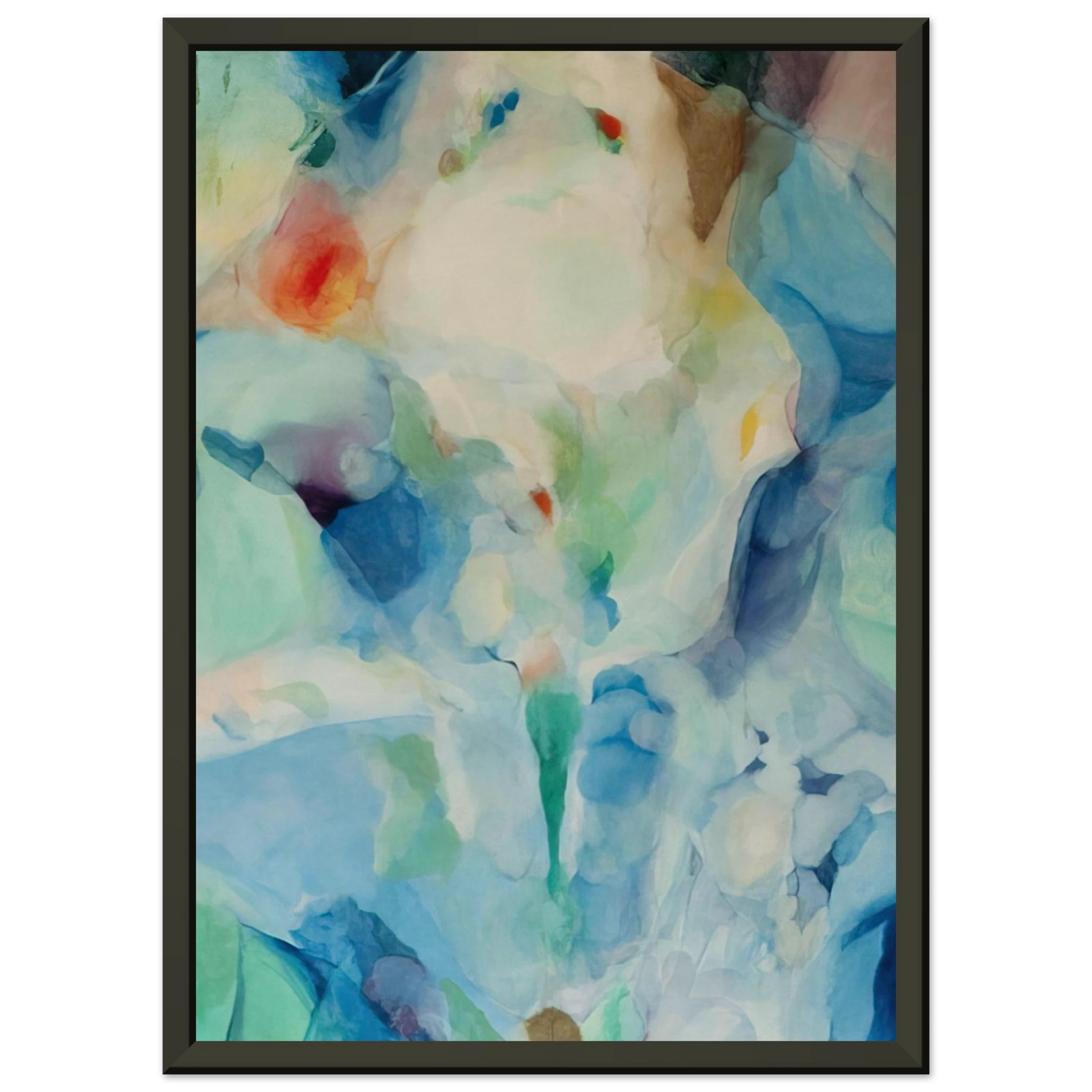 Alice Baber Before Songs Framed Art Print - Aluminum Frame - 40x50 cm / 16x20 inches