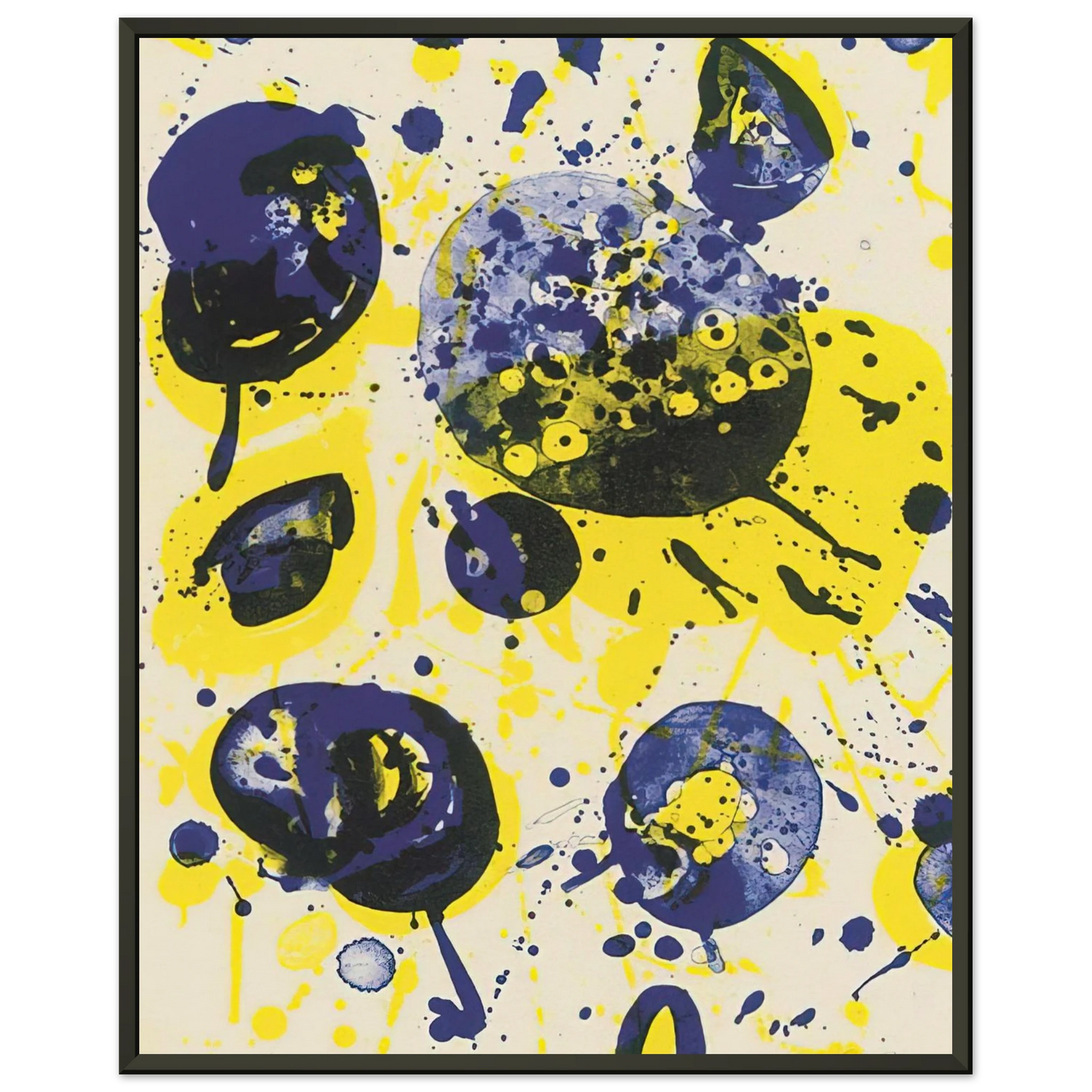 Sam Francis Untitled from Pasadena Box Lembark L61 Framed Art Print - Aluminum Frame - 40x50 cm / 16x20 inches