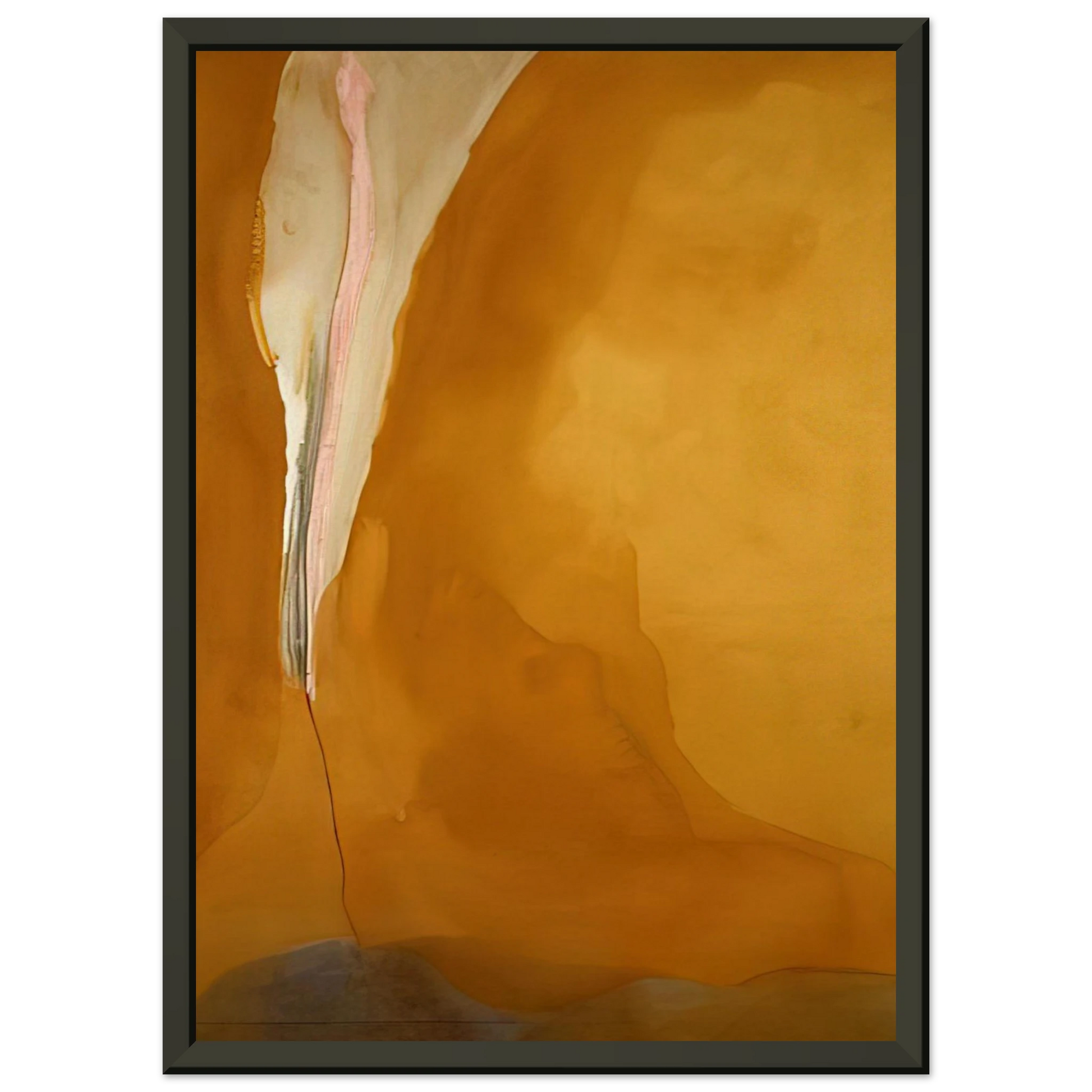 Helen Frankenthaler  Coral Wedge  1972 Framed Art Print  - Aluminum Frame - 70x100 cm / 28x40 inches