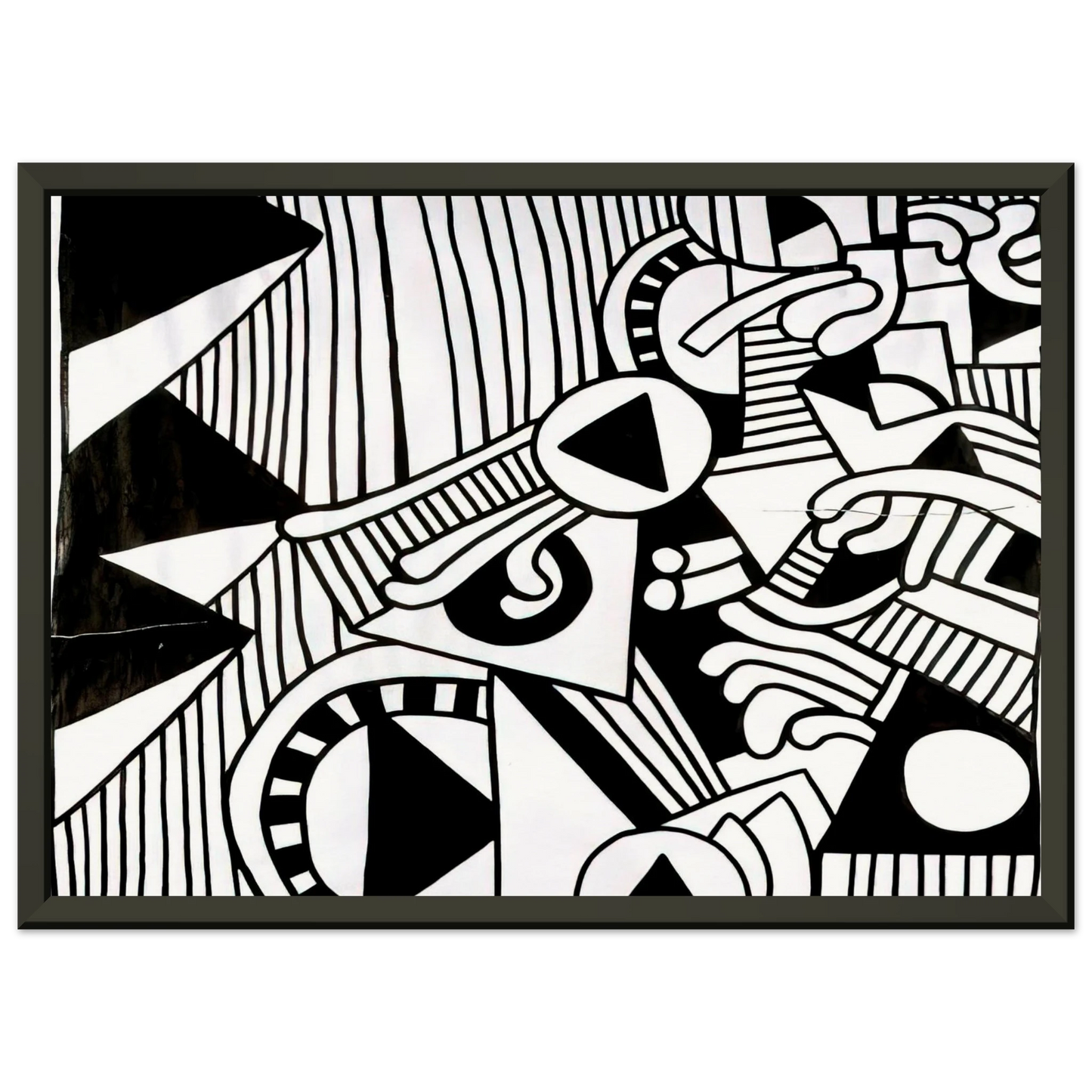 Keith Haring UNTITLED 1978 1 Framed Art Print - Aluminum Frame - 60x80 cm / 24x32 inches