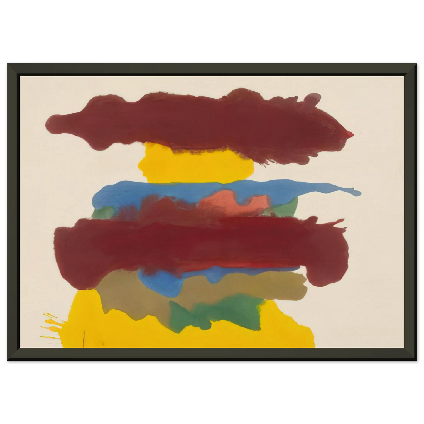 Helen Frankenthaler Weather Change 1963 Framed Art Print - Aluminum Frame - 60x80 cm / 24x32 inches