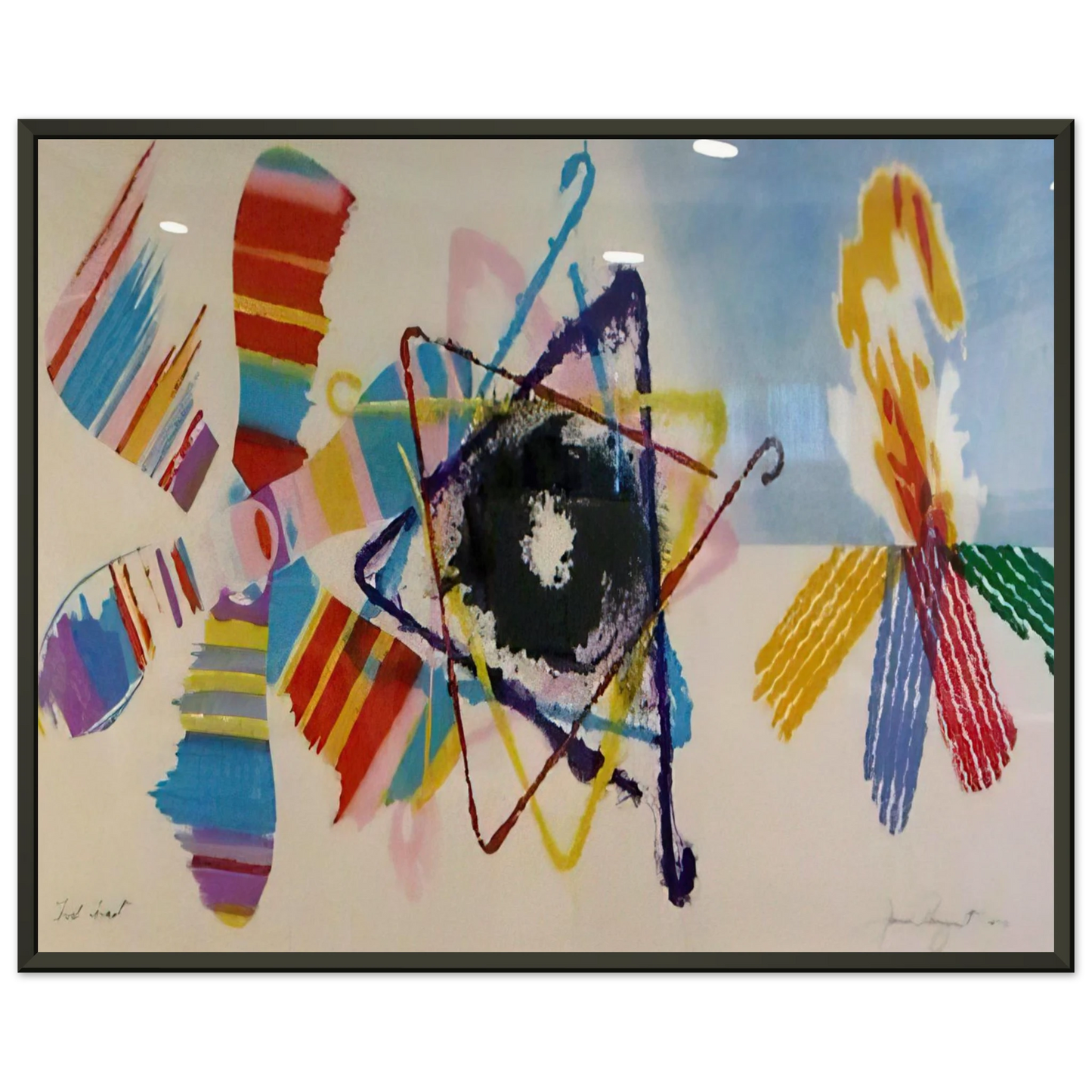 James Rosenquist Fast Feast Framed Art Print - Aluminum Frame - 70x100 cm / 28x40 inches