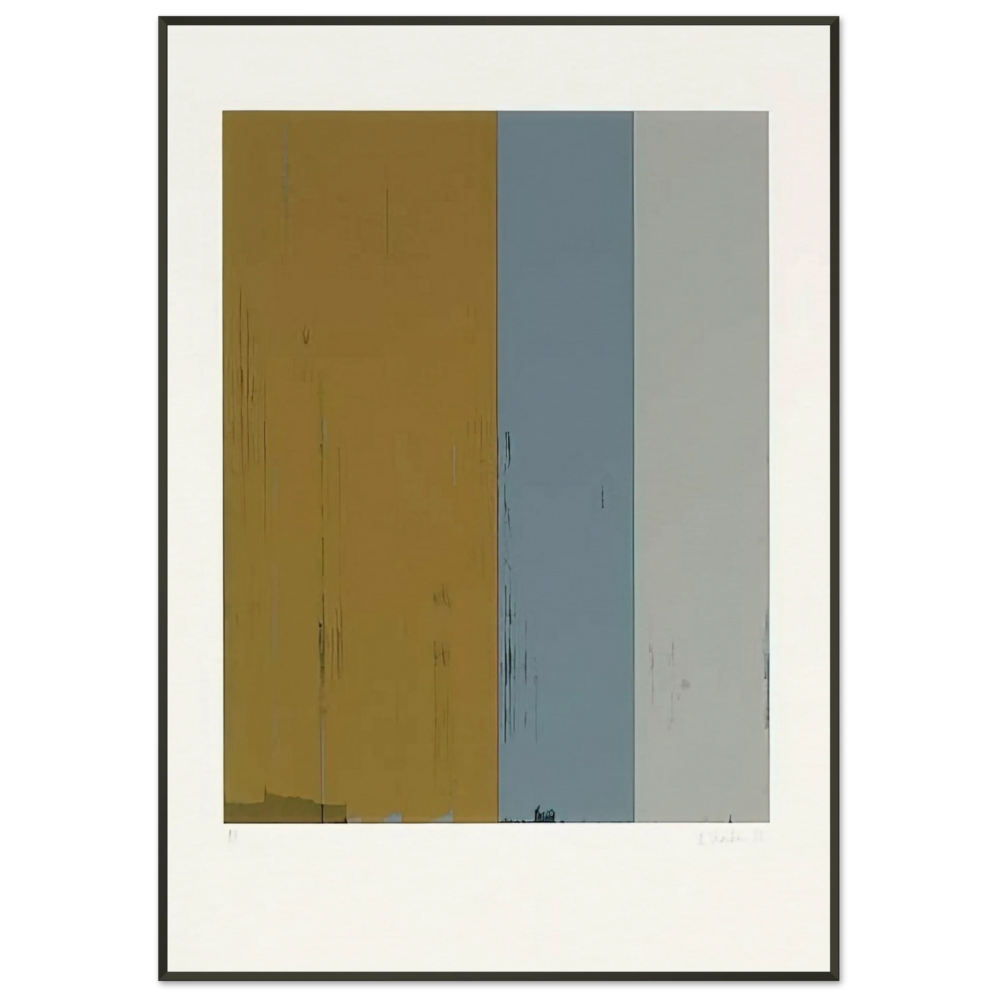 Brice Marden Untitled Lewison 245 Color Field Painting Framed Art Print - Aluminum Frame - 21x29.7 cm / 8x12"