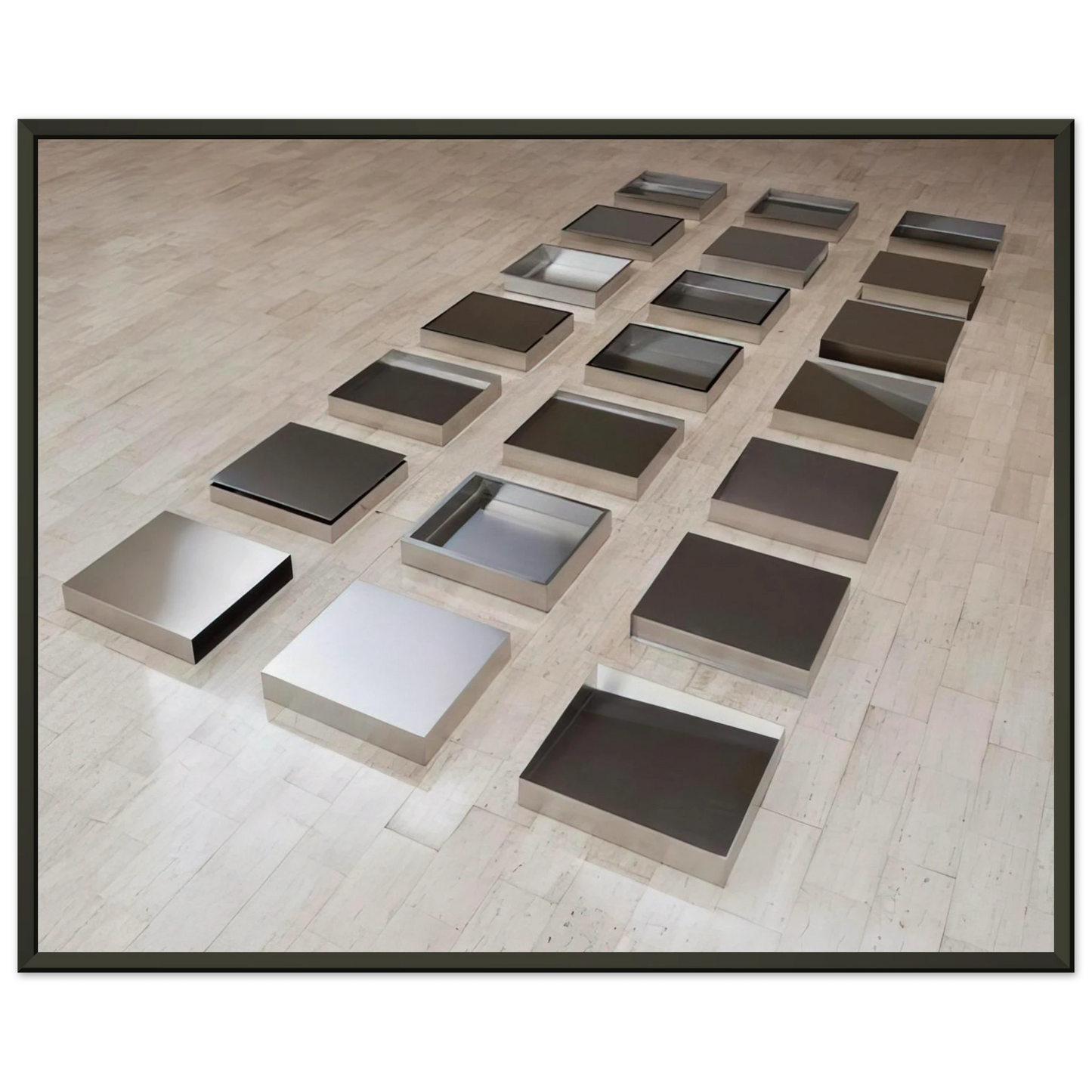 Donald Judd Untitled 1977 Framed Art Print - Aluminum Frame - 40x50 cm / 16x20 inches