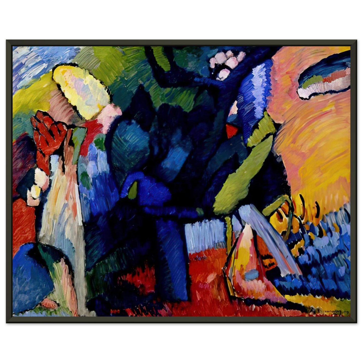 Wassily Kandinsky  IMPROVISATION 4 1909 Framed Art Print  - Aluminum Frame - 40x50 cm / 16x20 inches