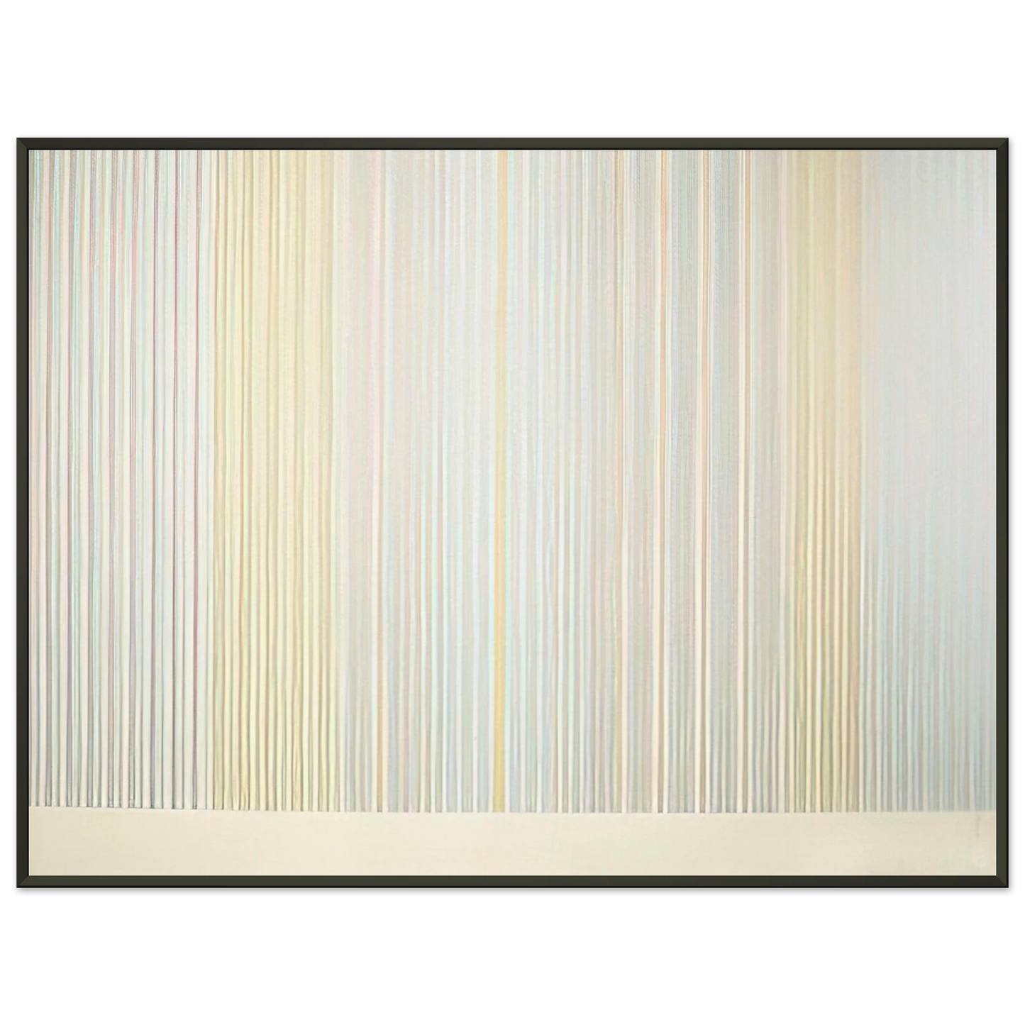 Gene Davis Renoirs Curtain 1977 Framed Art Print - Aluminum Frame - 60x80 cm / 24x32 inches